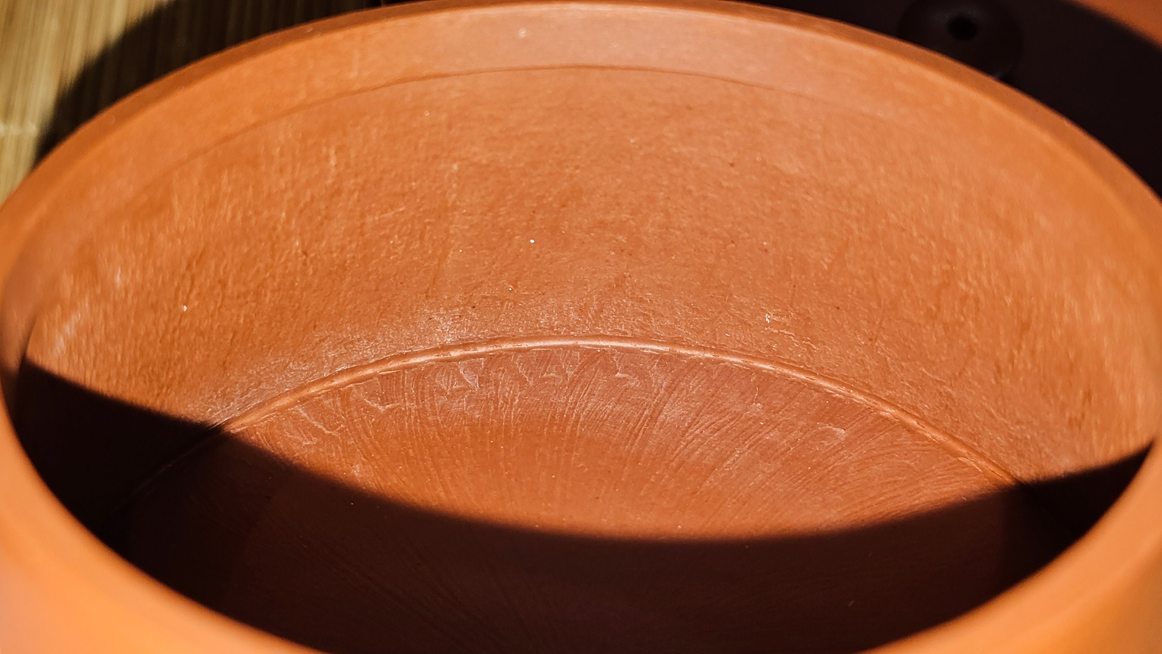 Yun Zhu 云柱 "Pillar of the Heavens", 140.3ml, Xiao Mei Yao Zhu Ni 小煤窑朱泥,  by our Collaborative Craftsman Wang Hui 王慧 ~ "劲竹凌风" and Bamboo Engraving by Craftsman Yi De Shu 一德书 ~ Congratulations to Mr B.H.S., 0015hrs 26th July 2025, Jakarta! Indonesia🇮🇩.