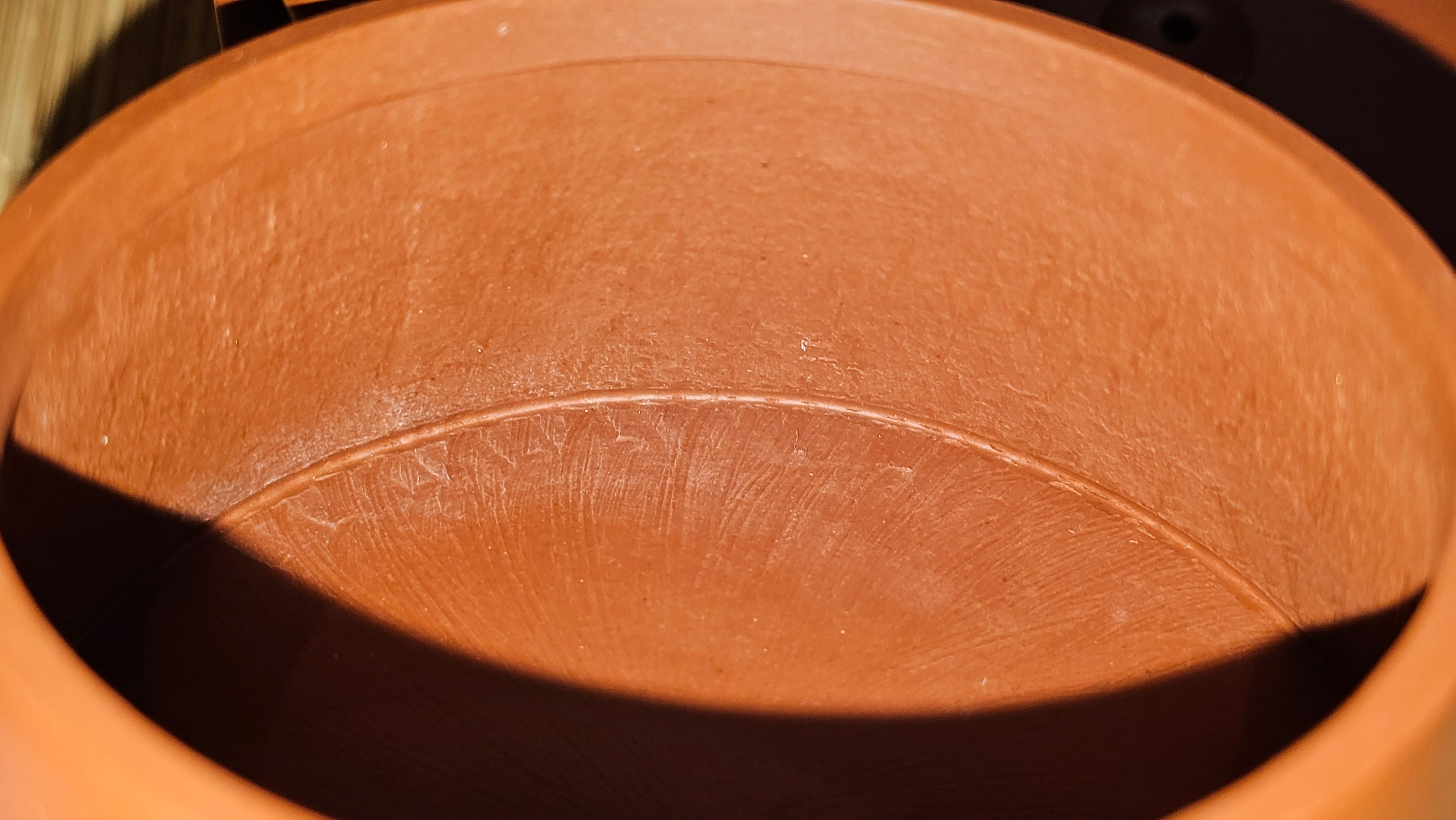 Yun Zhu 云柱 "Pillar of the Heavens", 140.3ml, Xiao Mei Yao Zhu Ni 小煤窑朱泥,  by our Collaborative Craftsman Wang Hui 王慧 ~ "劲竹凌风" and Bamboo Engraving by Craftsman Yi De Shu 一德书 ~ Congratulations to Mr B.H.S., 0015hrs 26th July 2025, Jakarta! Indonesia🇮🇩.