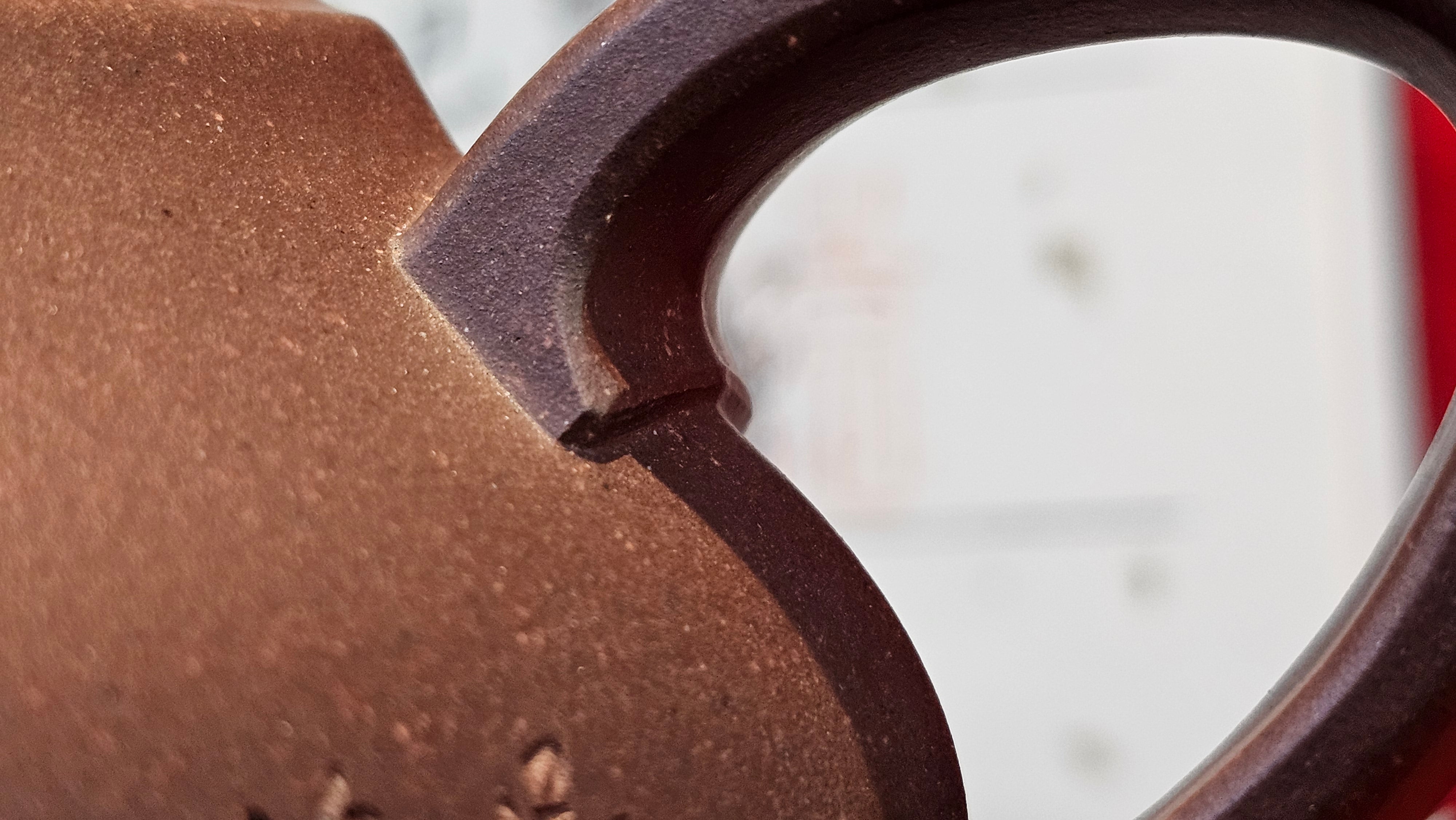 《六方半月》"Liu Fang Ban Yue", 289.3ml, "品茗却在香醇外，此是人生一味禅" and Bamboo engraving, Di Cao Qing Zi Ni 底槽青紫泥, by L2A Senior Consummate Artist Yuan Hui 袁辉 ~ Congratulations to Mr J.G., 0150hrs 20th July 2025! New South Wales, Australia🇦🇺!