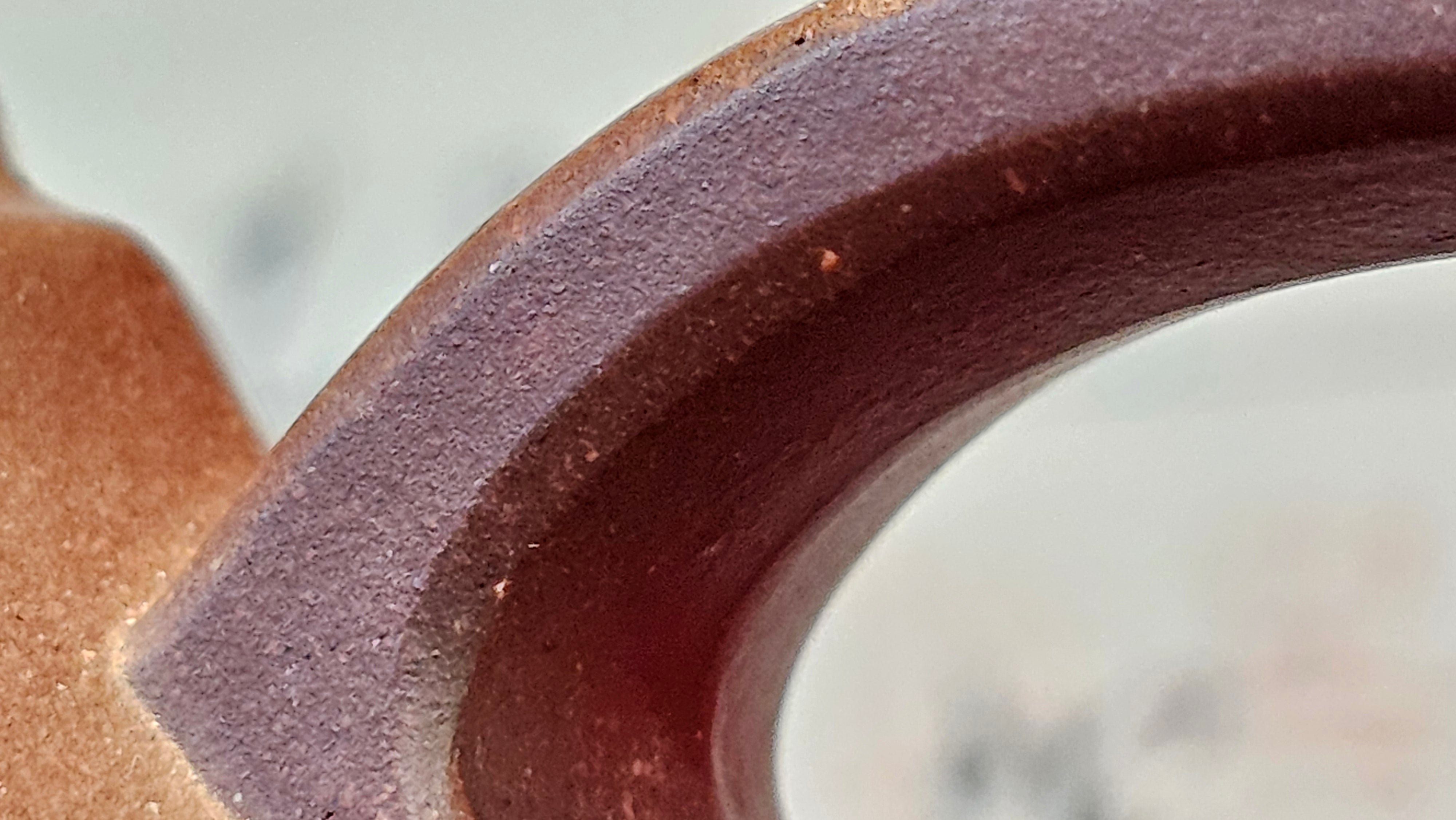 《六方半月》"Liu Fang Ban Yue", 289.3ml, "品茗却在香醇外，此是人生一味禅" and Bamboo engraving, Di Cao Qing Zi Ni 底槽青紫泥, by L2A Senior Consummate Artist Yuan Hui 袁辉 ~ Congratulations to Mr J.G., 0150hrs 20th July 2025! New South Wales, Australia🇦🇺!