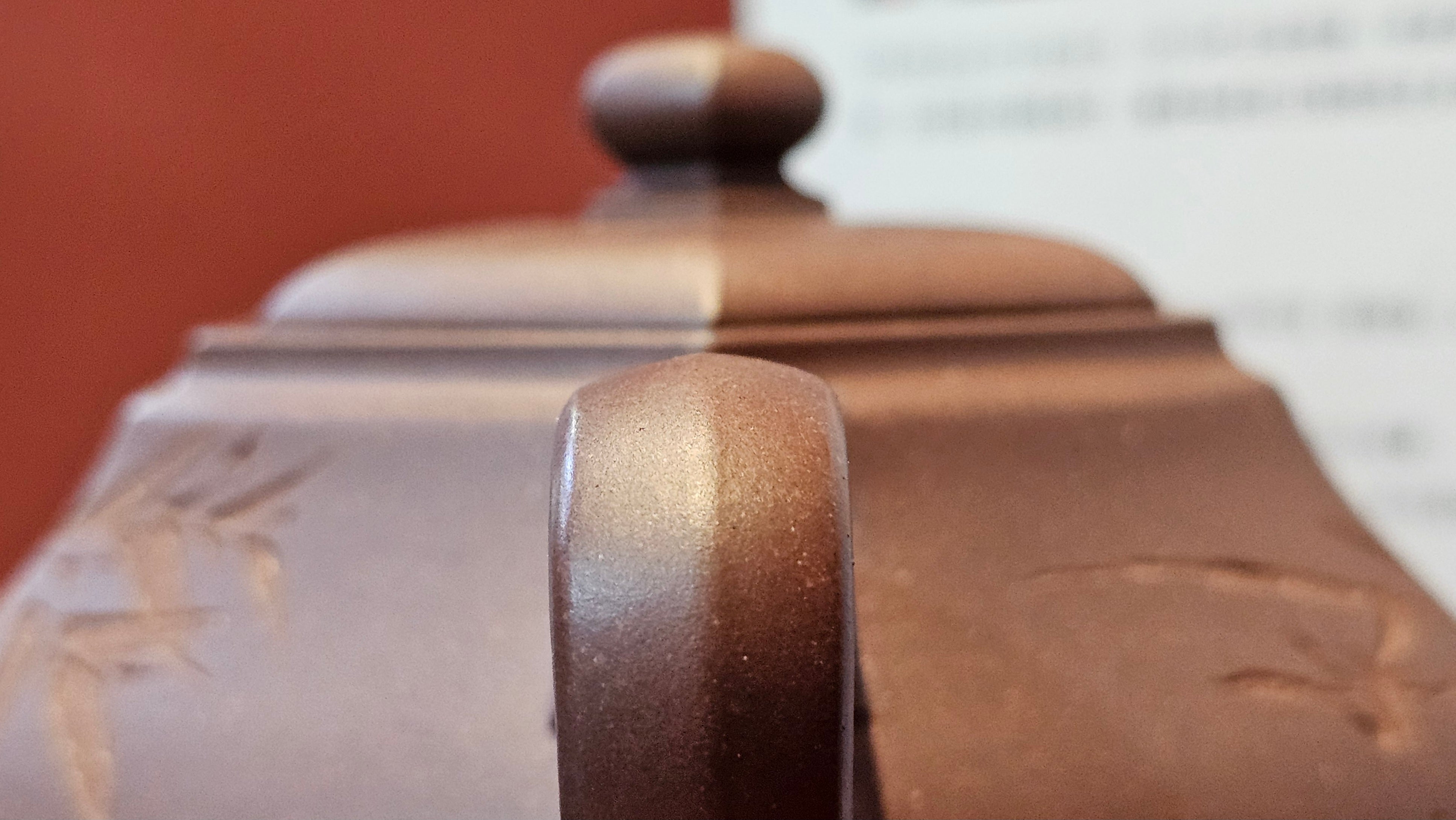 《六方半月》"Liu Fang Ban Yue", 289.3ml, "品茗却在香醇外，此是人生一味禅" and Bamboo engraving, Di Cao Qing Zi Ni 底槽青紫泥, by L2A Senior Consummate Artist Yuan Hui 袁辉 ~ Congratulations to Mr J.G., 0150hrs 20th July 2025! New South Wales, Australia🇦🇺!