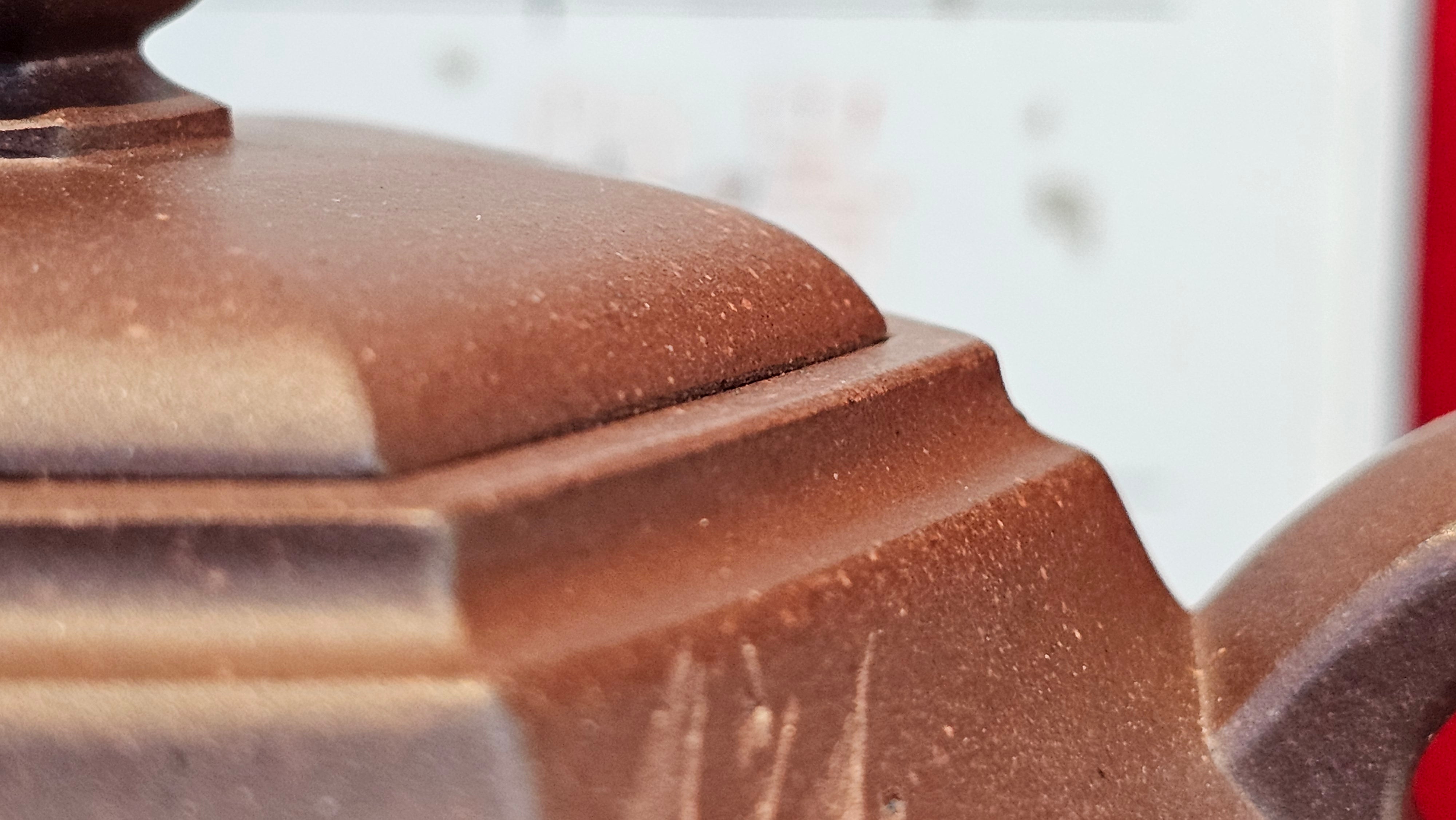 《六方半月》"Liu Fang Ban Yue", 289.3ml, "品茗却在香醇外，此是人生一味禅" and Bamboo engraving, Di Cao Qing Zi Ni 底槽青紫泥, by L2A Senior Consummate Artist Yuan Hui 袁辉 ~ Congratulations to Mr J.G., 0150hrs 20th July 2025! New South Wales, Australia🇦🇺!