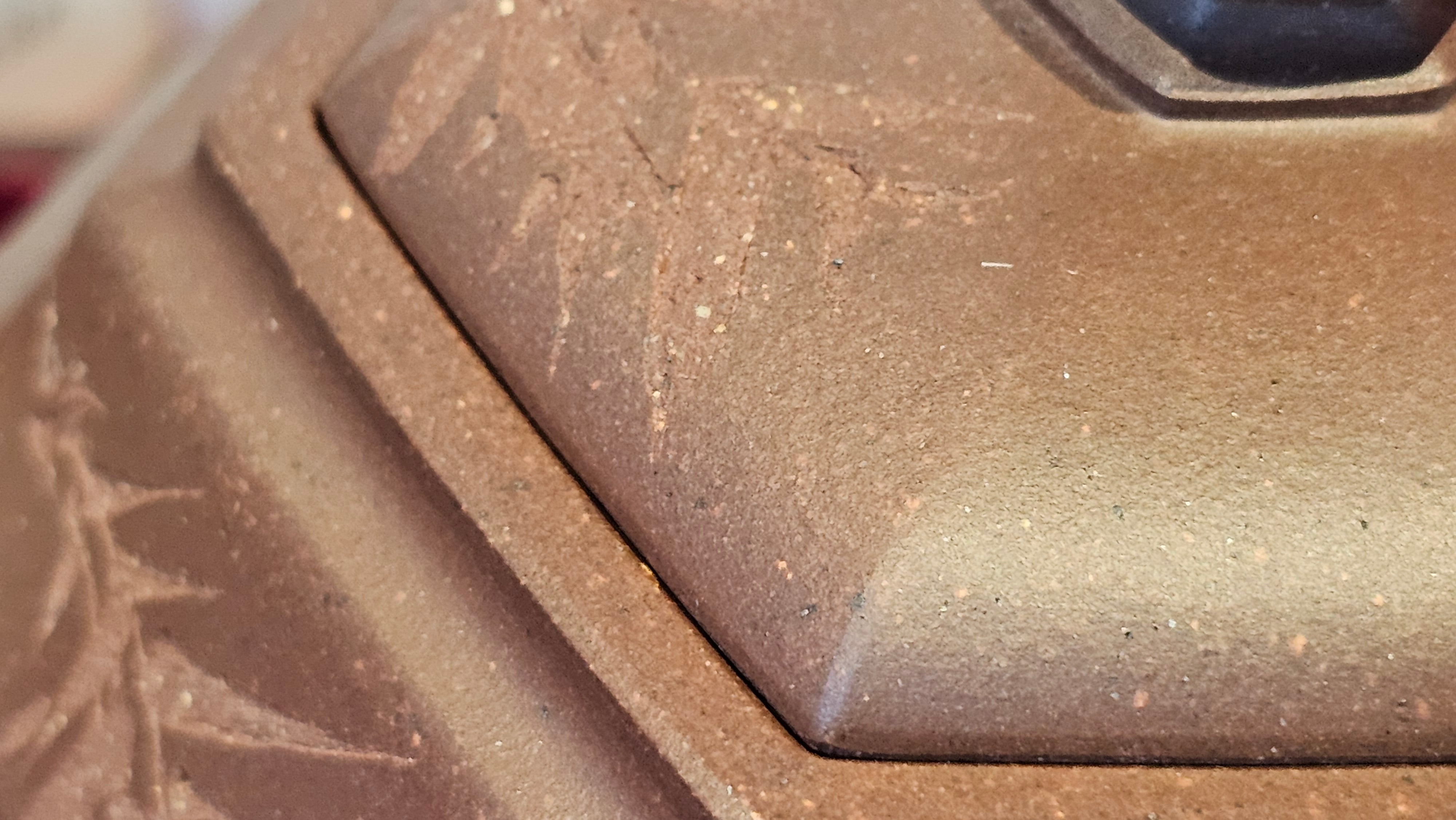 《六方半月》"Liu Fang Ban Yue", 289.3ml, "品茗却在香醇外，此是人生一味禅" and Bamboo engraving, Di Cao Qing Zi Ni 底槽青紫泥, by L2A Senior Consummate Artist Yuan Hui 袁辉 ~ Congratulations to Mr J.G., 0150hrs 20th July 2025! New South Wales, Australia🇦🇺!