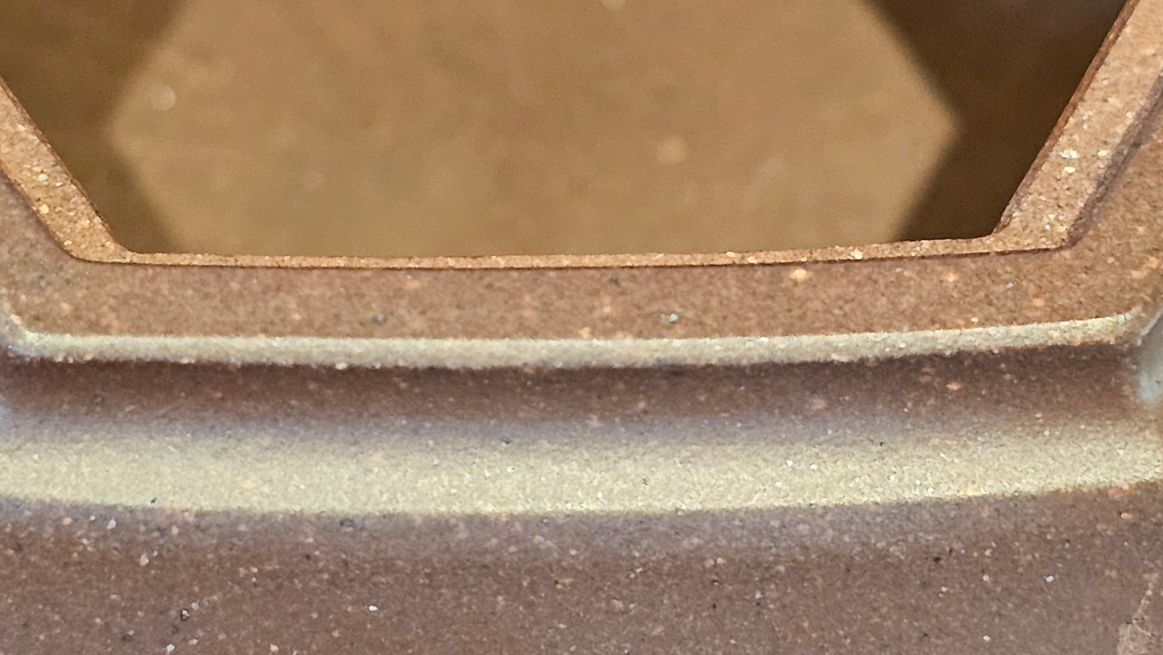 《六方半月》"Liu Fang Ban Yue", 289.3ml, "品茗却在香醇外，此是人生一味禅" and Bamboo engraving, Di Cao Qing Zi Ni 底槽青紫泥, by L2A Senior Consummate Artist Yuan Hui 袁辉 ~ Congratulations to Mr J.G., 0150hrs 20th July 2025! New South Wales, Australia🇦🇺!