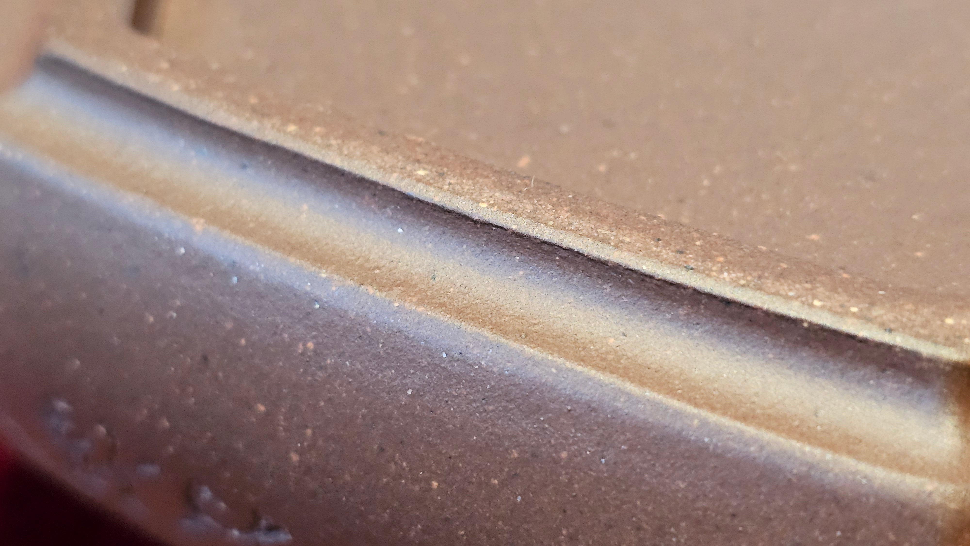 《六方半月》"Liu Fang Ban Yue", 289.3ml, "品茗却在香醇外，此是人生一味禅" and Bamboo engraving, Di Cao Qing Zi Ni 底槽青紫泥, by L2A Senior Consummate Artist Yuan Hui 袁辉 ~ Congratulations to Mr J.G., 0150hrs 20th July 2025! New South Wales, Australia🇦🇺!