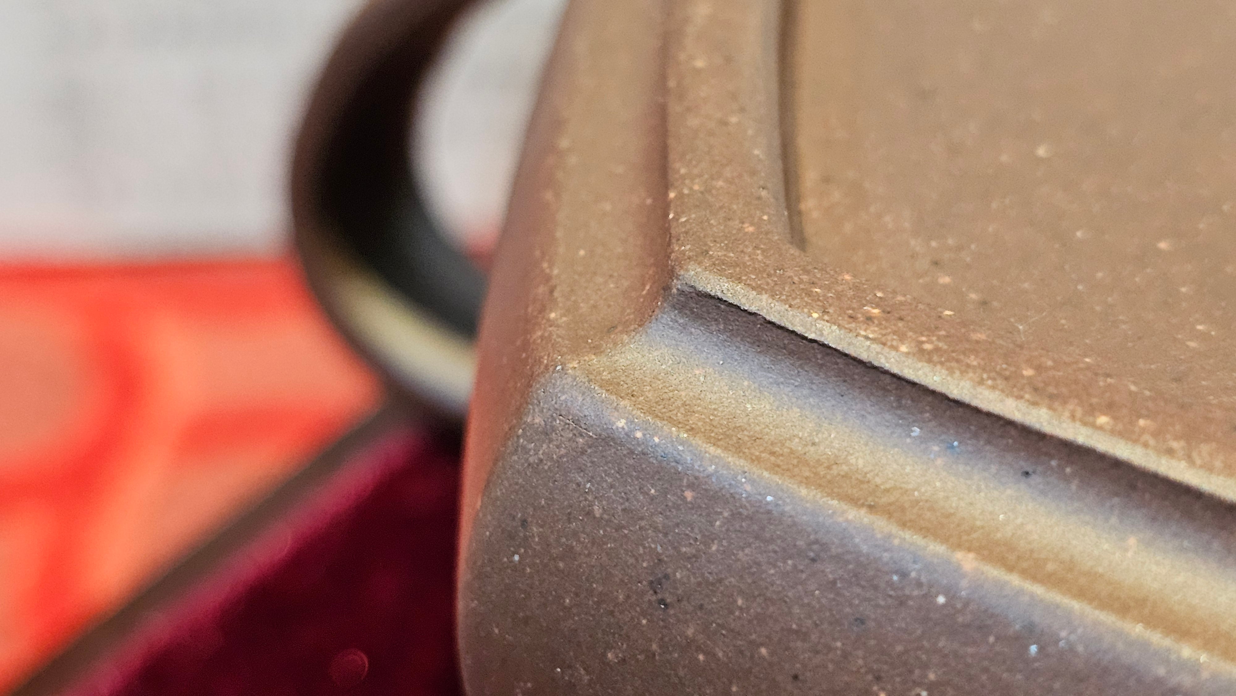 《六方半月》"Liu Fang Ban Yue", 289.3ml, "品茗却在香醇外，此是人生一味禅" and Bamboo engraving, Di Cao Qing Zi Ni 底槽青紫泥, by L2A Senior Consummate Artist Yuan Hui 袁辉 ~ Congratulations to Mr J.G., 0150hrs 20th July 2025! New South Wales, Australia🇦🇺!