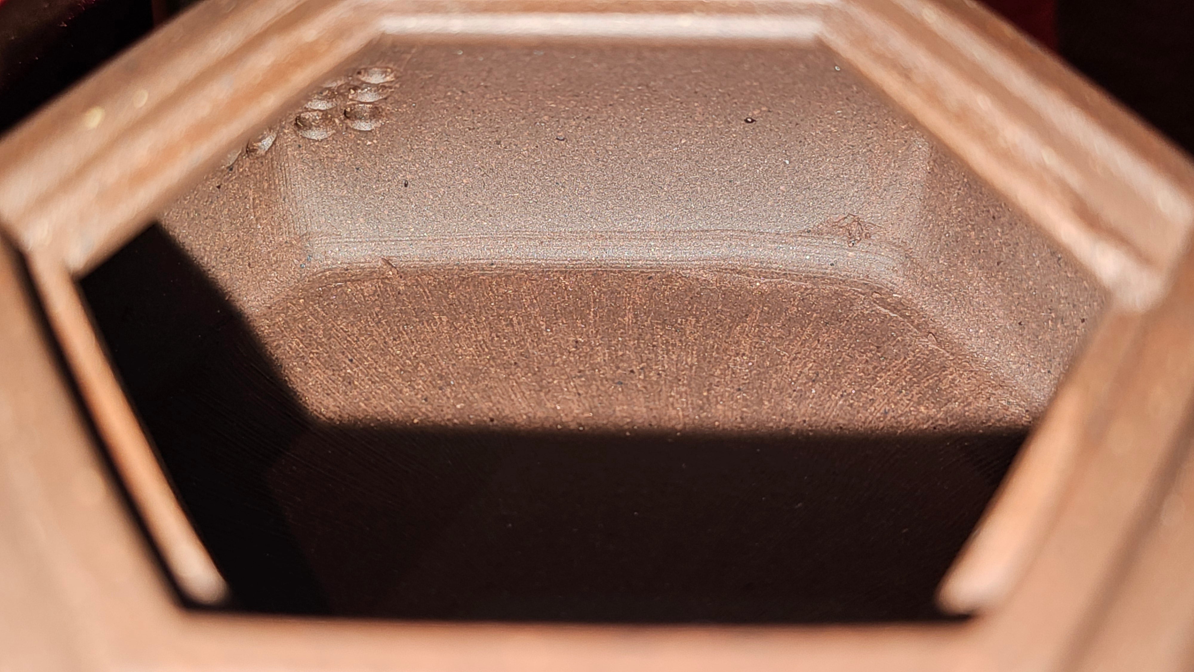 《六方半月》"Liu Fang Ban Yue", 289.3ml, "品茗却在香醇外，此是人生一味禅" and Bamboo engraving, Di Cao Qing Zi Ni 底槽青紫泥, by L2A Senior Consummate Artist Yuan Hui 袁辉 ~ Congratulations to Mr J.G., 0150hrs 20th July 2025! New South Wales, Australia🇦🇺!