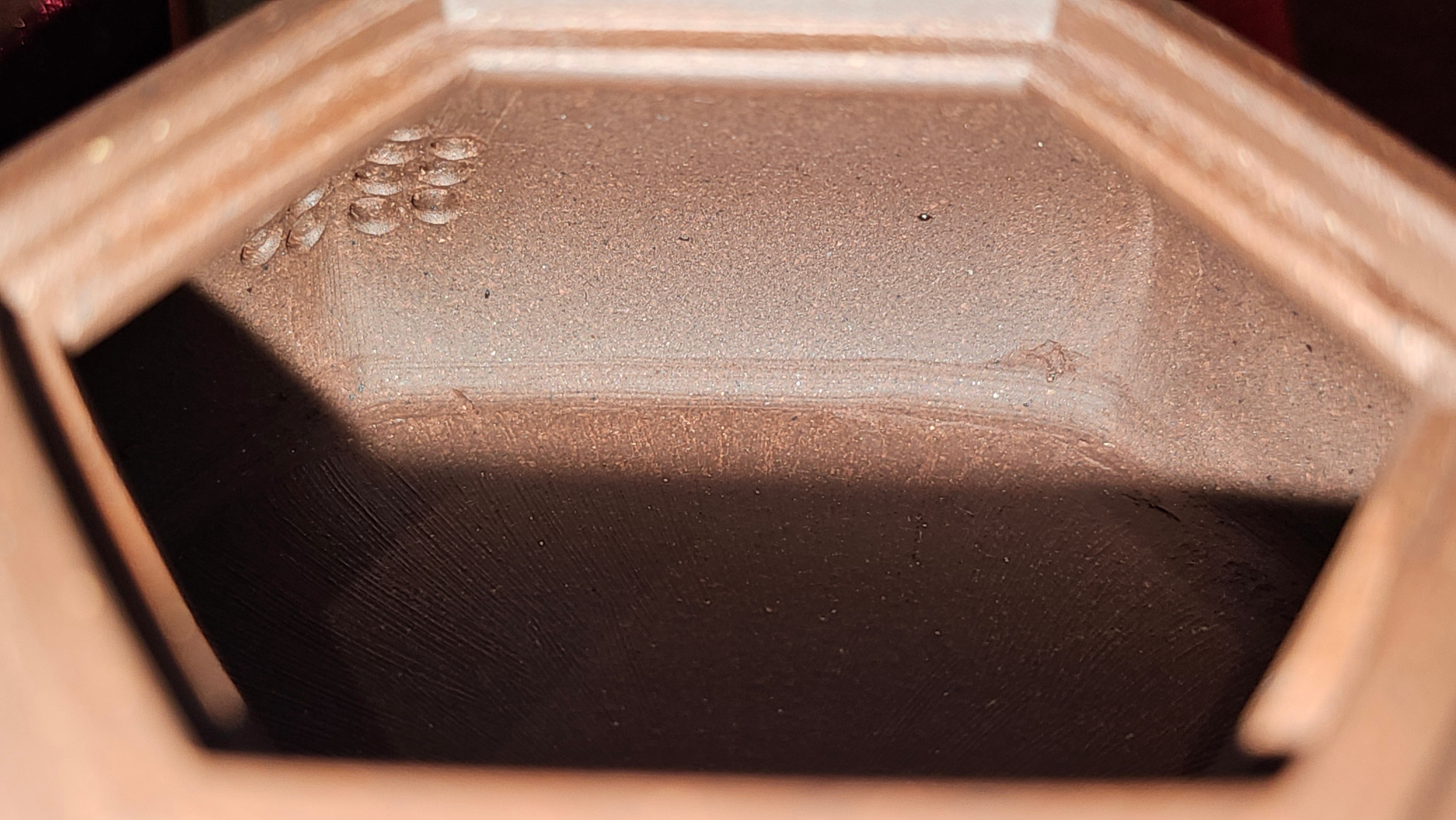 《六方半月》"Liu Fang Ban Yue", 289.3ml, "品茗却在香醇外，此是人生一味禅" and Bamboo engraving, Di Cao Qing Zi Ni 底槽青紫泥, by L2A Senior Consummate Artist Yuan Hui 袁辉 ~ Congratulations to Mr J.G., 0150hrs 20th July 2025! New South Wales, Australia🇦🇺!