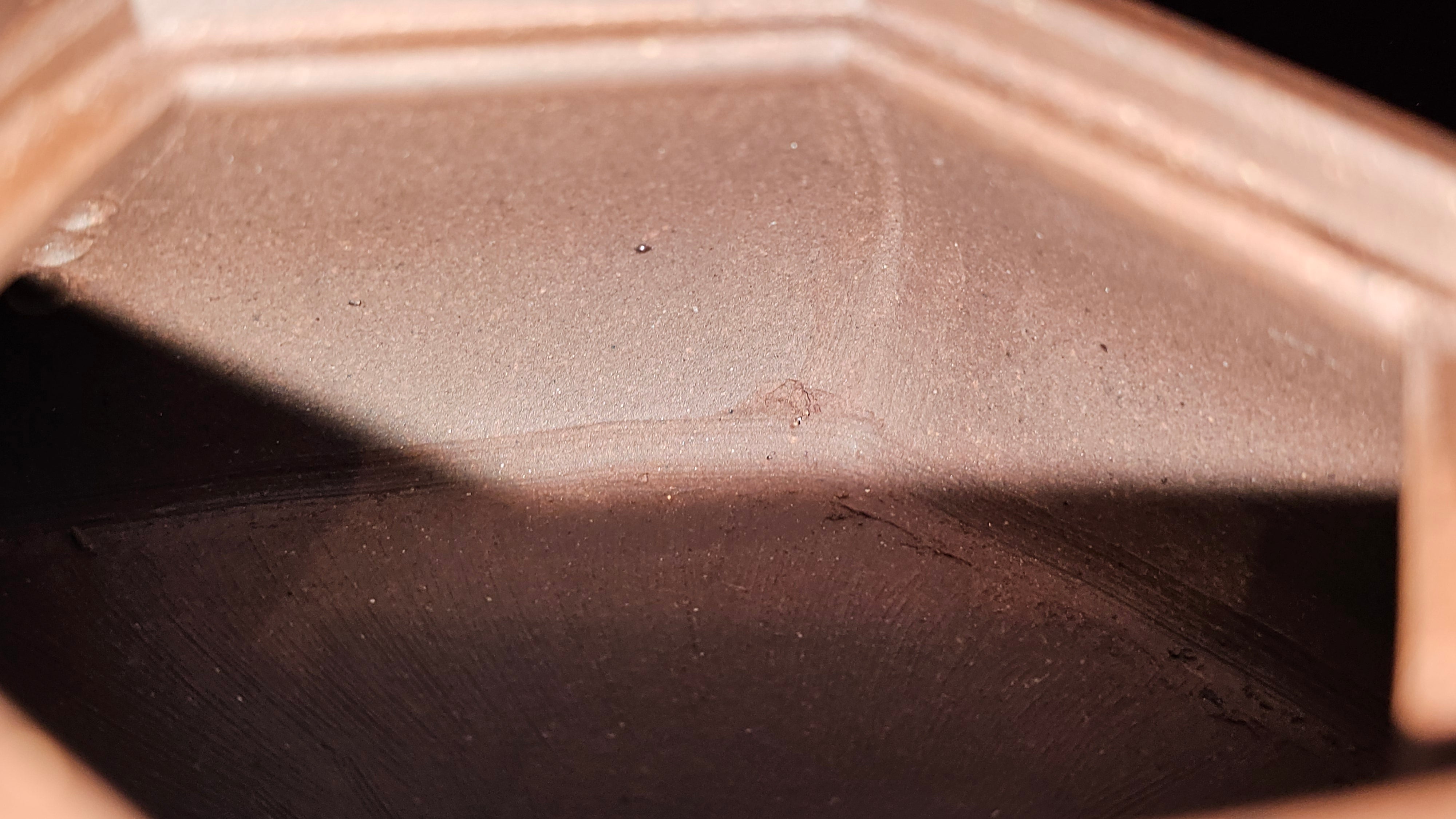 《六方半月》"Liu Fang Ban Yue", 289.3ml, "品茗却在香醇外，此是人生一味禅" and Bamboo engraving, Di Cao Qing Zi Ni 底槽青紫泥, by L2A Senior Consummate Artist Yuan Hui 袁辉 ~ Congratulations to Mr J.G., 0150hrs 20th July 2025! New South Wales, Australia🇦🇺!