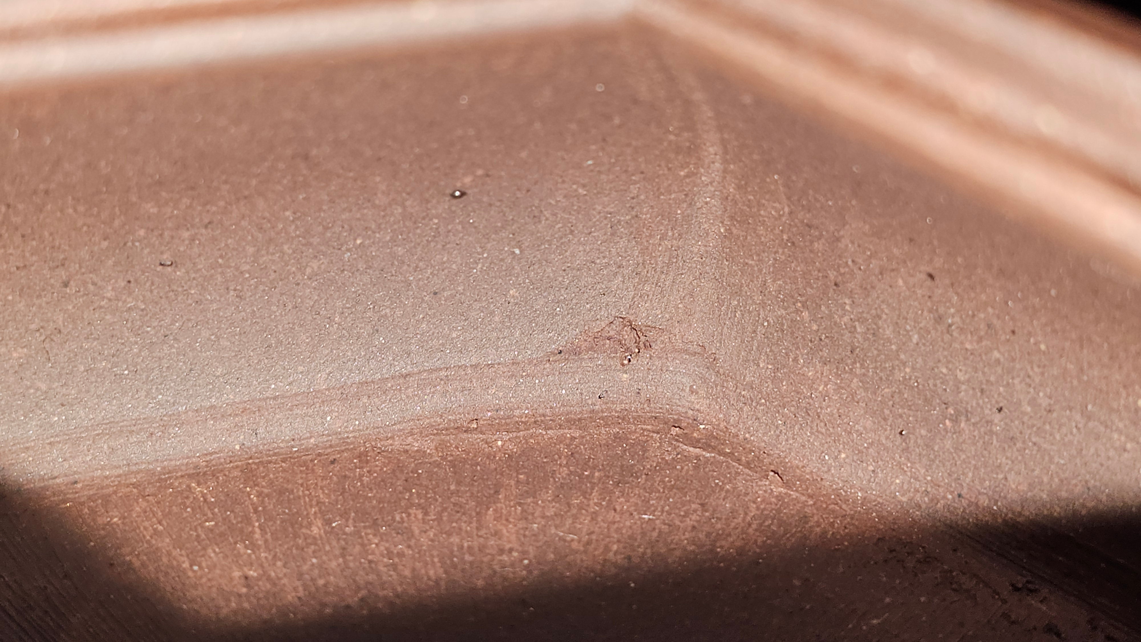 《六方半月》"Liu Fang Ban Yue", 289.3ml, "品茗却在香醇外，此是人生一味禅" and Bamboo engraving, Di Cao Qing Zi Ni 底槽青紫泥, by L2A Senior Consummate Artist Yuan Hui 袁辉 ~ Congratulations to Mr J.G., 0150hrs 20th July 2025! New South Wales, Australia🇦🇺!