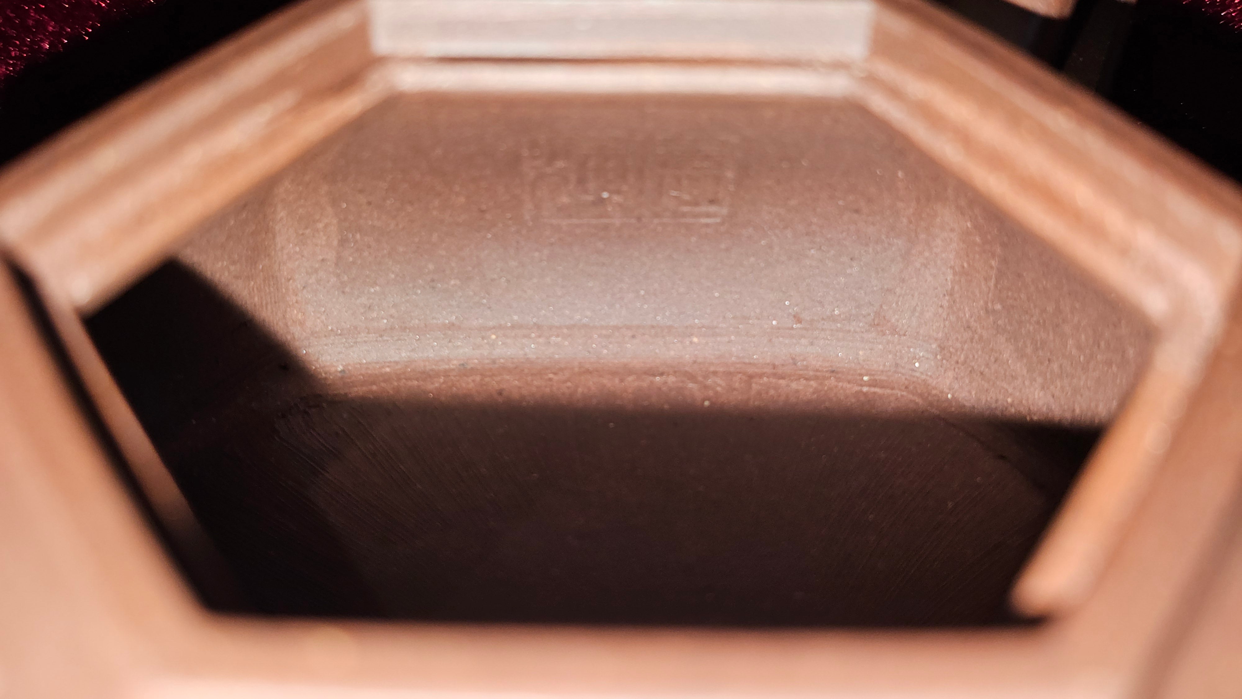 《六方半月》"Liu Fang Ban Yue", 289.3ml, "品茗却在香醇外，此是人生一味禅" and Bamboo engraving, Di Cao Qing Zi Ni 底槽青紫泥, by L2A Senior Consummate Artist Yuan Hui 袁辉 ~ Congratulations to Mr J.G., 0150hrs 20th July 2025! New South Wales, Australia🇦🇺!