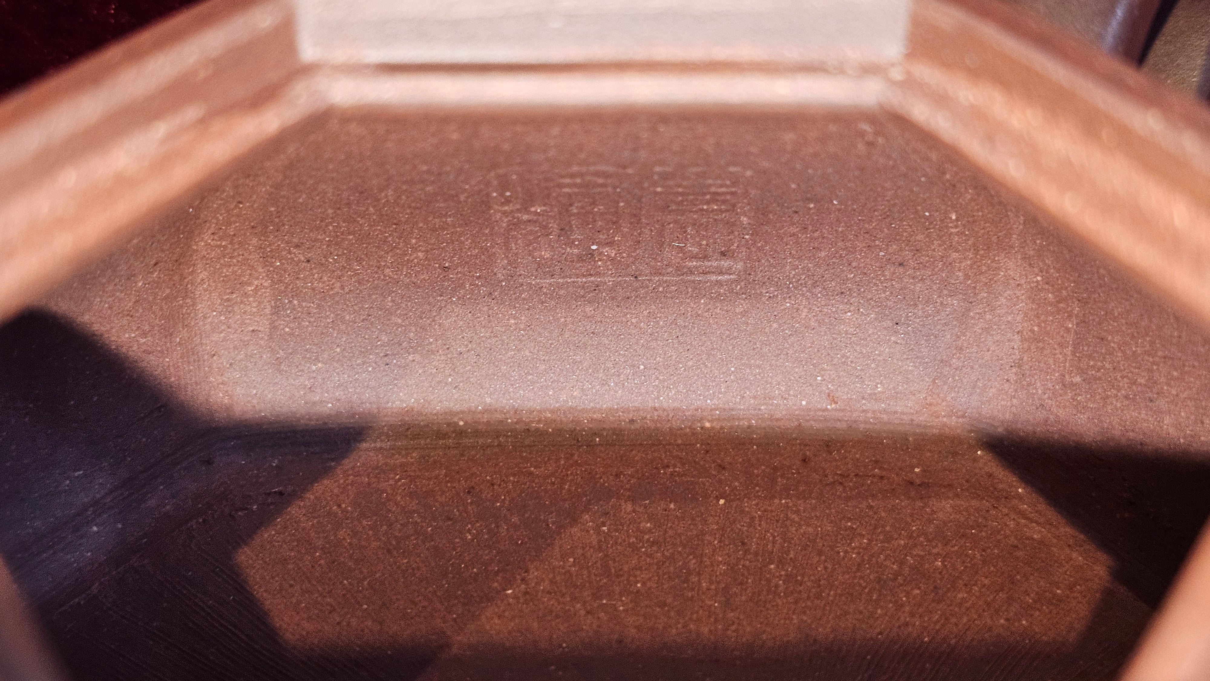 《六方半月》"Liu Fang Ban Yue", 289.3ml, "品茗却在香醇外，此是人生一味禅" and Bamboo engraving, Di Cao Qing Zi Ni 底槽青紫泥, by L2A Senior Consummate Artist Yuan Hui 袁辉 ~ Congratulations to Mr J.G., 0150hrs 20th July 2025! New South Wales, Australia🇦🇺!