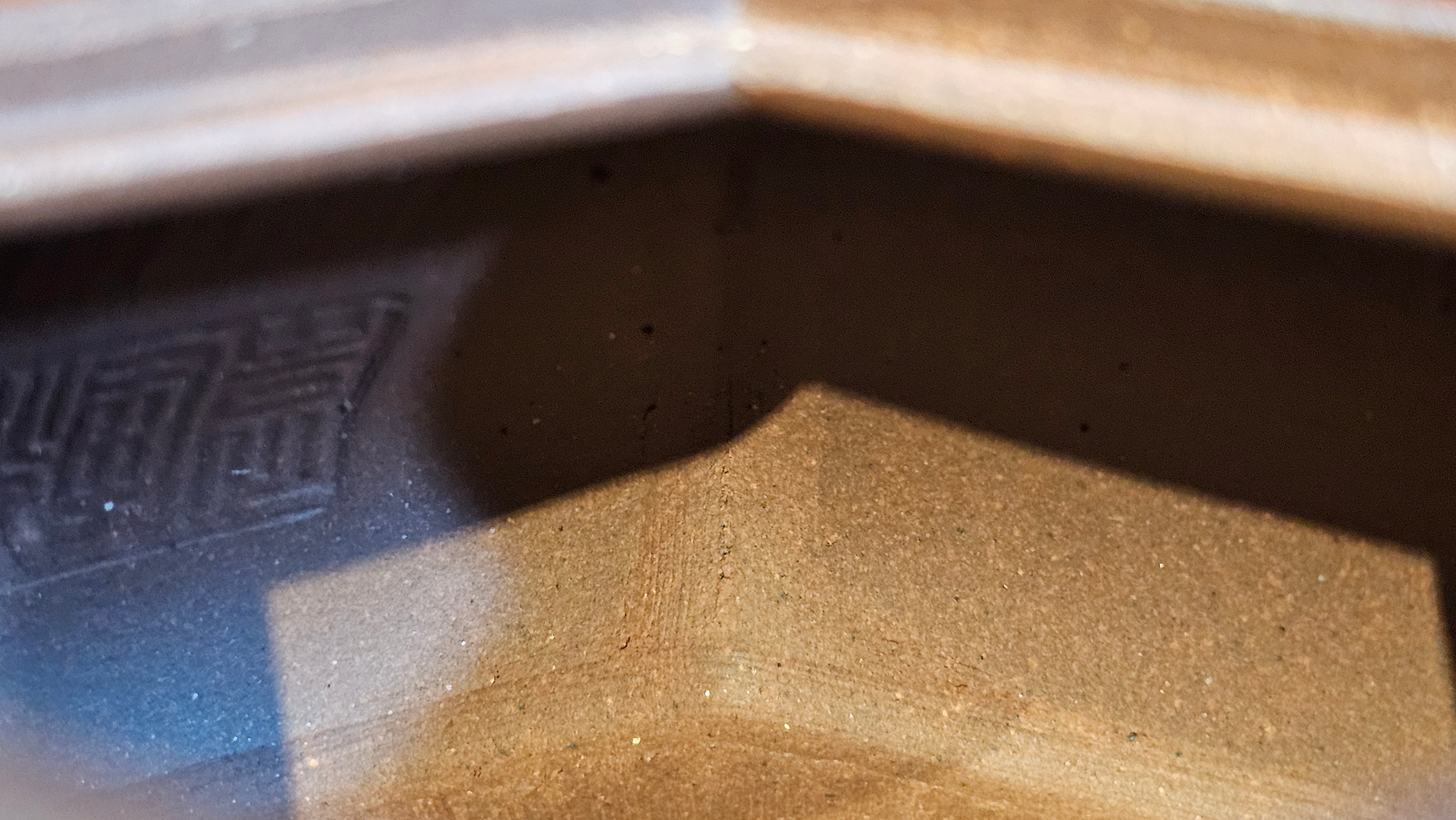 《六方半月》"Liu Fang Ban Yue", 289.3ml, "品茗却在香醇外，此是人生一味禅" and Bamboo engraving, Di Cao Qing Zi Ni 底槽青紫泥, by L2A Senior Consummate Artist Yuan Hui 袁辉 ~ Congratulations to Mr J.G., 0150hrs 20th July 2025! New South Wales, Australia🇦🇺!