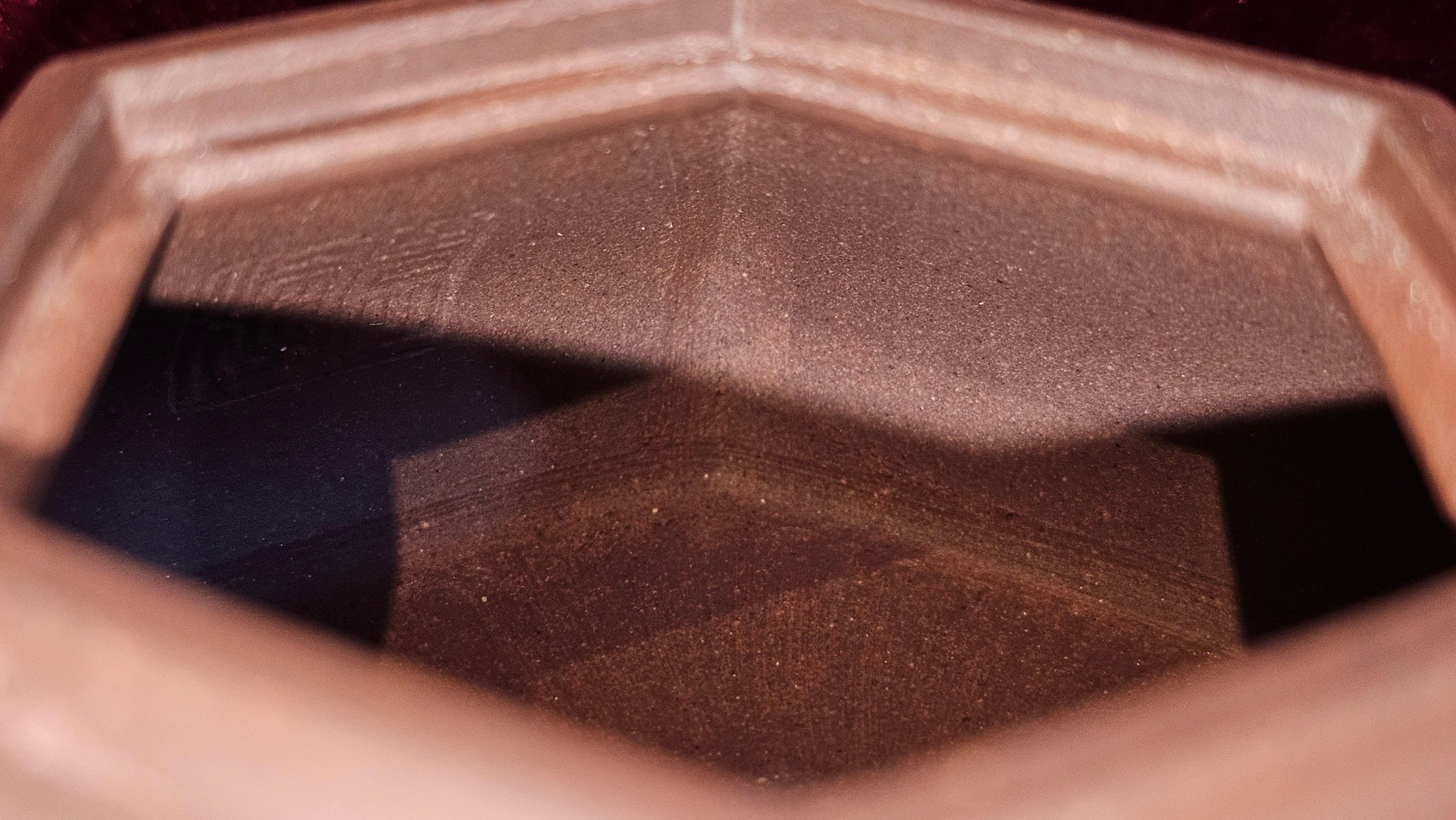 《六方半月》"Liu Fang Ban Yue", 289.3ml, "品茗却在香醇外，此是人生一味禅" and Bamboo engraving, Di Cao Qing Zi Ni 底槽青紫泥, by L2A Senior Consummate Artist Yuan Hui 袁辉 ~ Congratulations to Mr J.G., 0150hrs 20th July 2025! New South Wales, Australia🇦🇺!