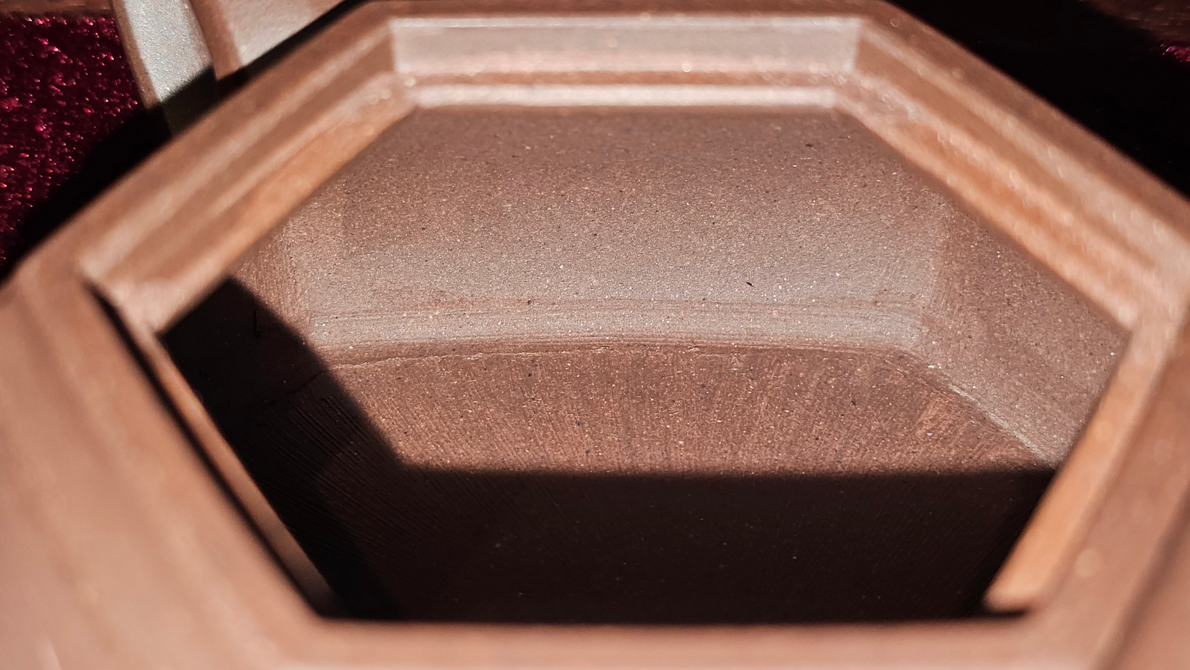 《六方半月》"Liu Fang Ban Yue", 289.3ml, "品茗却在香醇外，此是人生一味禅" and Bamboo engraving, Di Cao Qing Zi Ni 底槽青紫泥, by L2A Senior Consummate Artist Yuan Hui 袁辉 ~ Congratulations to Mr J.G., 0150hrs 20th July 2025! New South Wales, Australia🇦🇺!