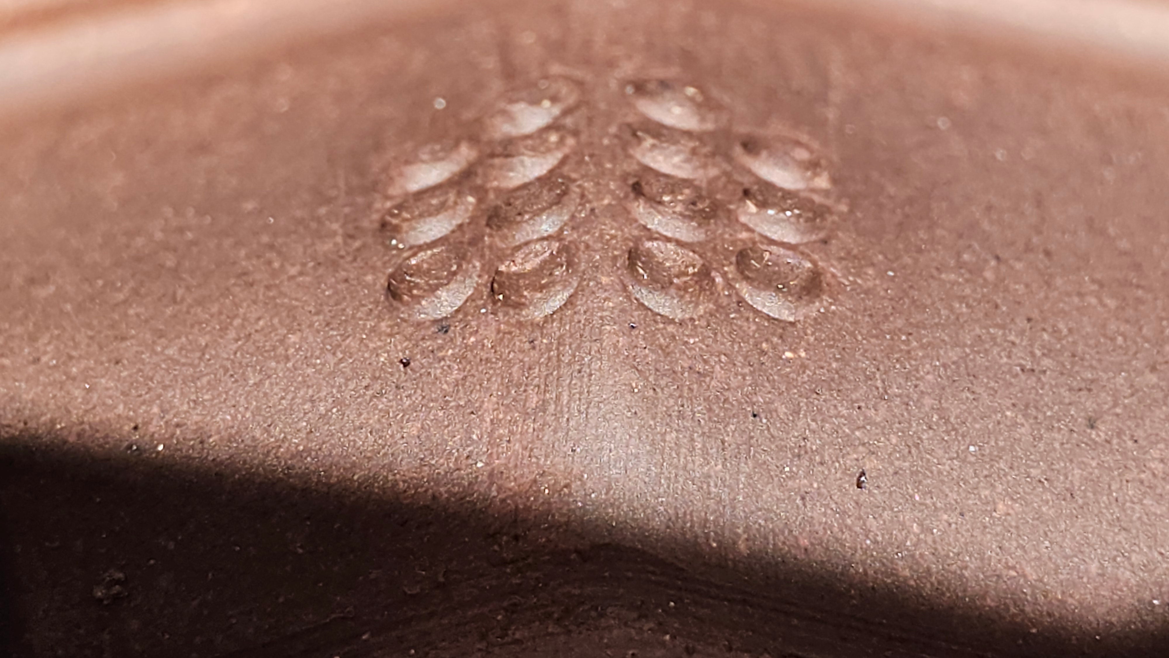 《六方半月》"Liu Fang Ban Yue", 289.3ml, "品茗却在香醇外，此是人生一味禅" and Bamboo engraving, Di Cao Qing Zi Ni 底槽青紫泥, by L2A Senior Consummate Artist Yuan Hui 袁辉 ~ Congratulations to Mr J.G., 0150hrs 20th July 2025! New South Wales, Australia🇦🇺!