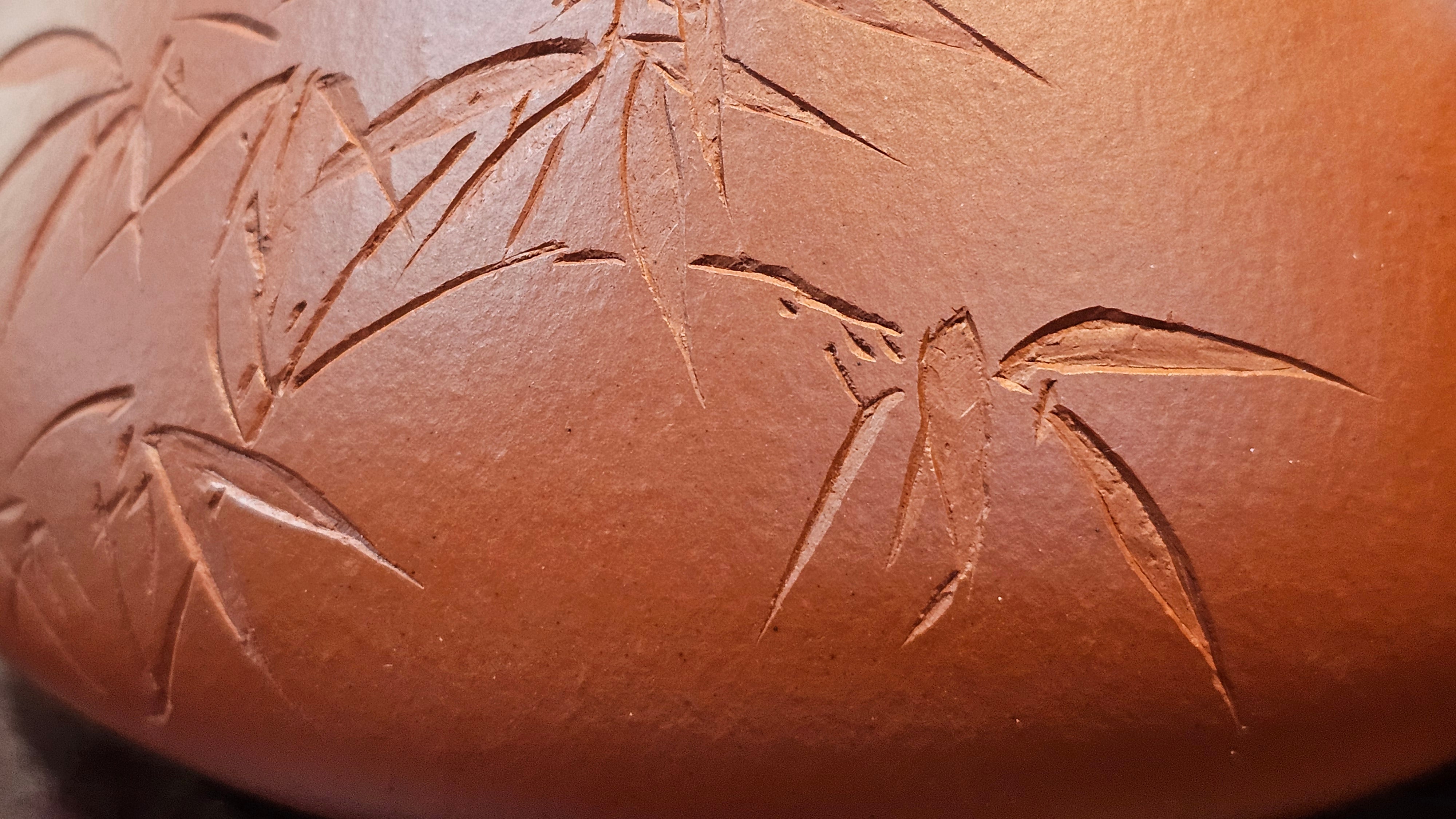 Jing Zhou Shi Piao 景舟石瓢, 280.7ml, Xiao Mei Yao Zhu Ni 小煤窑朱泥, by Craftsman Wang Xing 王兴, Engraving by Craftsman Yi De Shu 一德书 ~ !Congratulations to Mr J.R., 1306hrs 20th July 2025, Portland, OR!