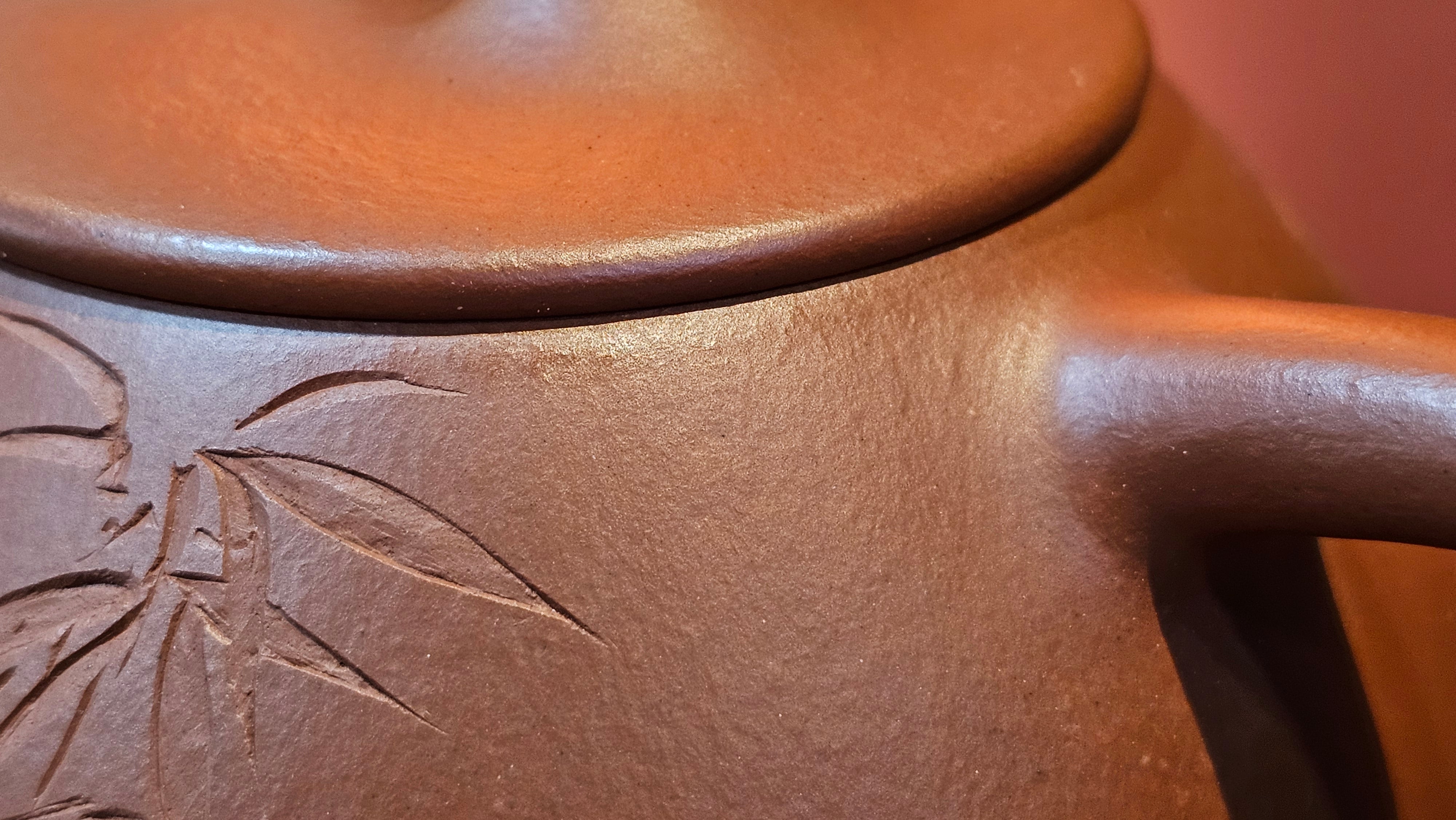 Jing Zhou Shi Piao 景舟石瓢, 280.7ml, Xiao Mei Yao Zhu Ni 小煤窑朱泥, by Craftsman Wang Xing 王兴, Engraving by Craftsman Yi De Shu 一德书 ~ !Congratulations to Mr J.R., 1306hrs 20th July 2025, Portland, OR!