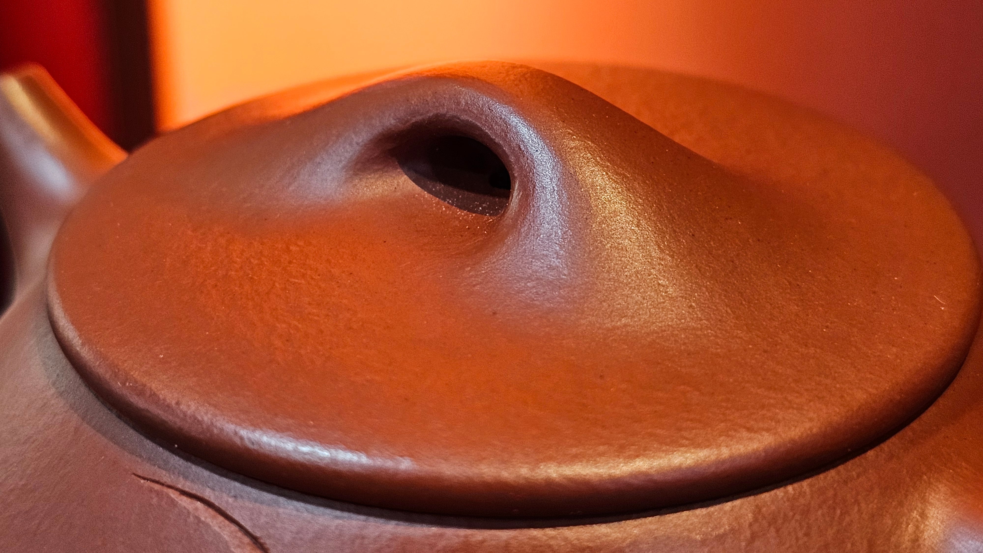 Jing Zhou Shi Piao 景舟石瓢, 280.7ml, Xiao Mei Yao Zhu Ni 小煤窑朱泥, by Craftsman Wang Xing 王兴, Engraving by Craftsman Yi De Shu 一德书 ~ !Congratulations to Mr J.R., 1306hrs 20th July 2025, Portland, OR!