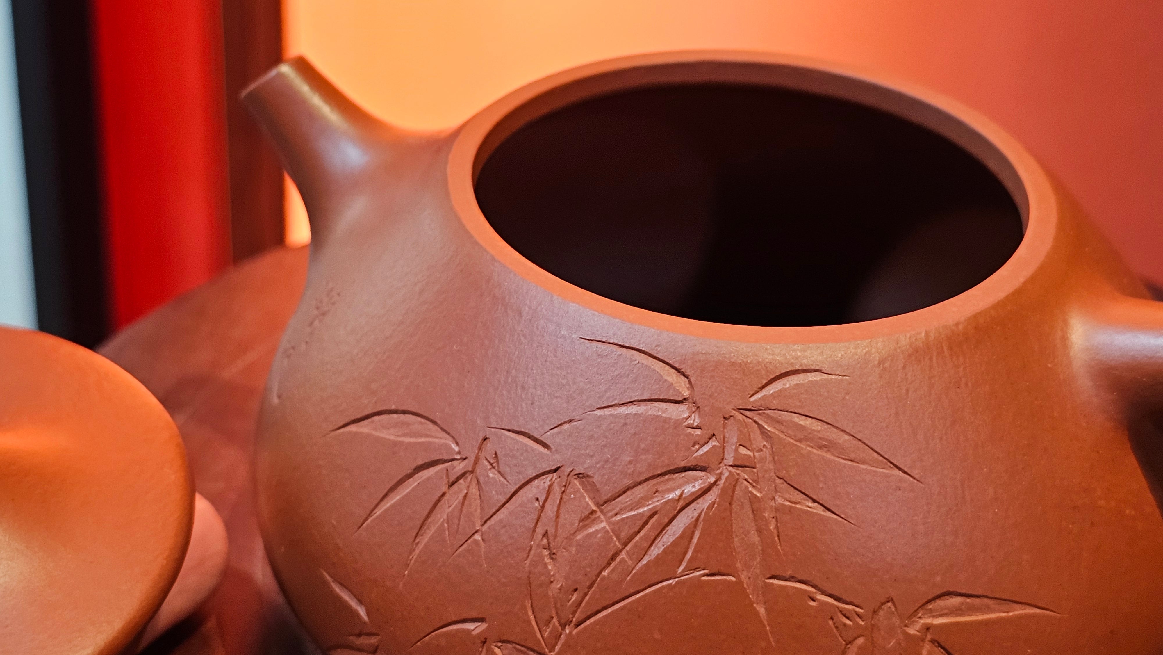 Jing Zhou Shi Piao 景舟石瓢, 280.7ml, Xiao Mei Yao Zhu Ni 小煤窑朱泥, by Craftsman Wang Xing 王兴, Engraving by Craftsman Yi De Shu 一德书 ~ !Congratulations to Mr J.R., 1306hrs 20th July 2025, Portland, OR!