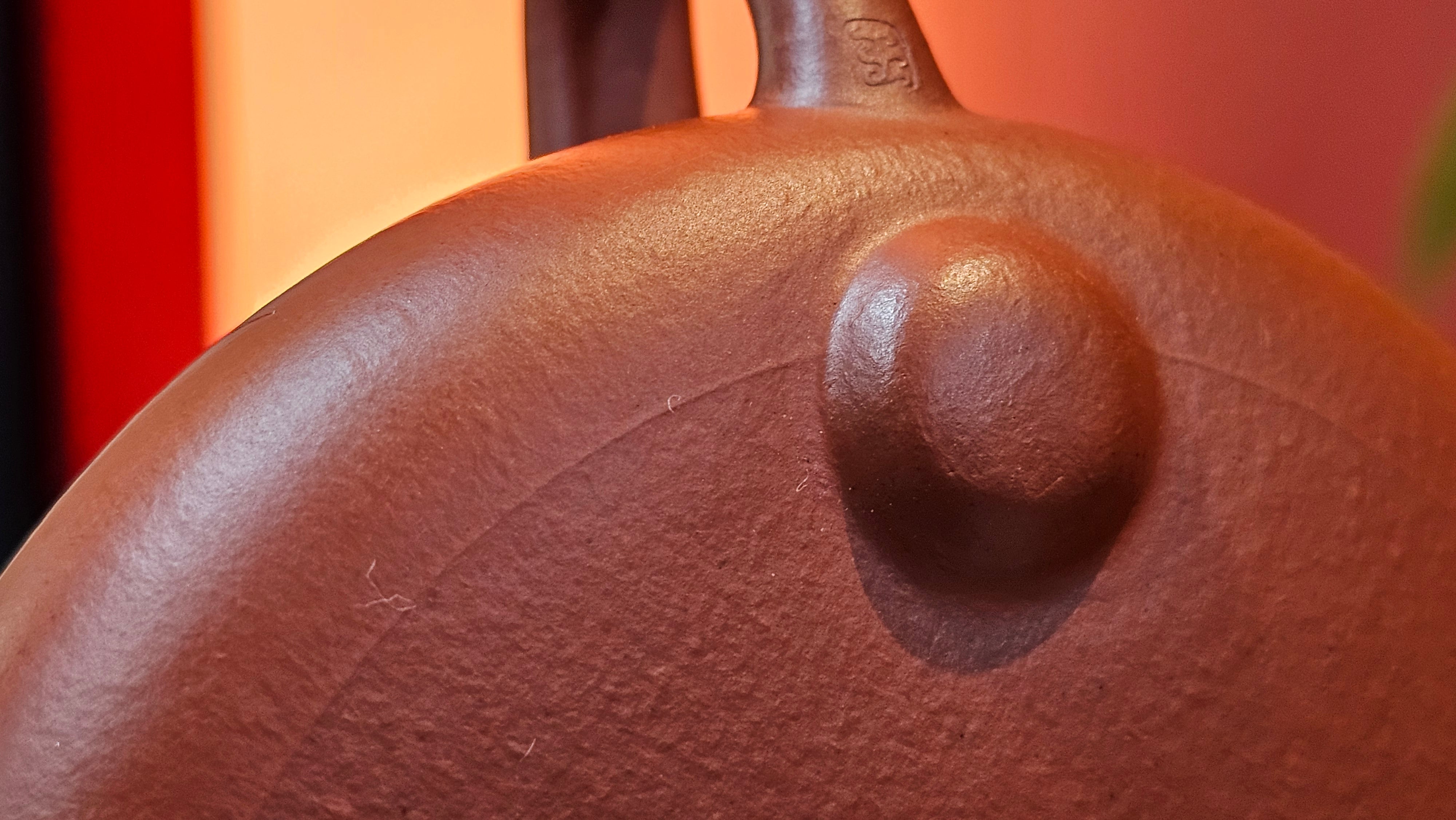 Jing Zhou Shi Piao 景舟石瓢, 280.7ml, Xiao Mei Yao Zhu Ni 小煤窑朱泥, by Craftsman Wang Xing 王兴, Engraving by Craftsman Yi De Shu 一德书 ~ !Congratulations to Mr J.R., 1306hrs 20th July 2025, Portland, OR!