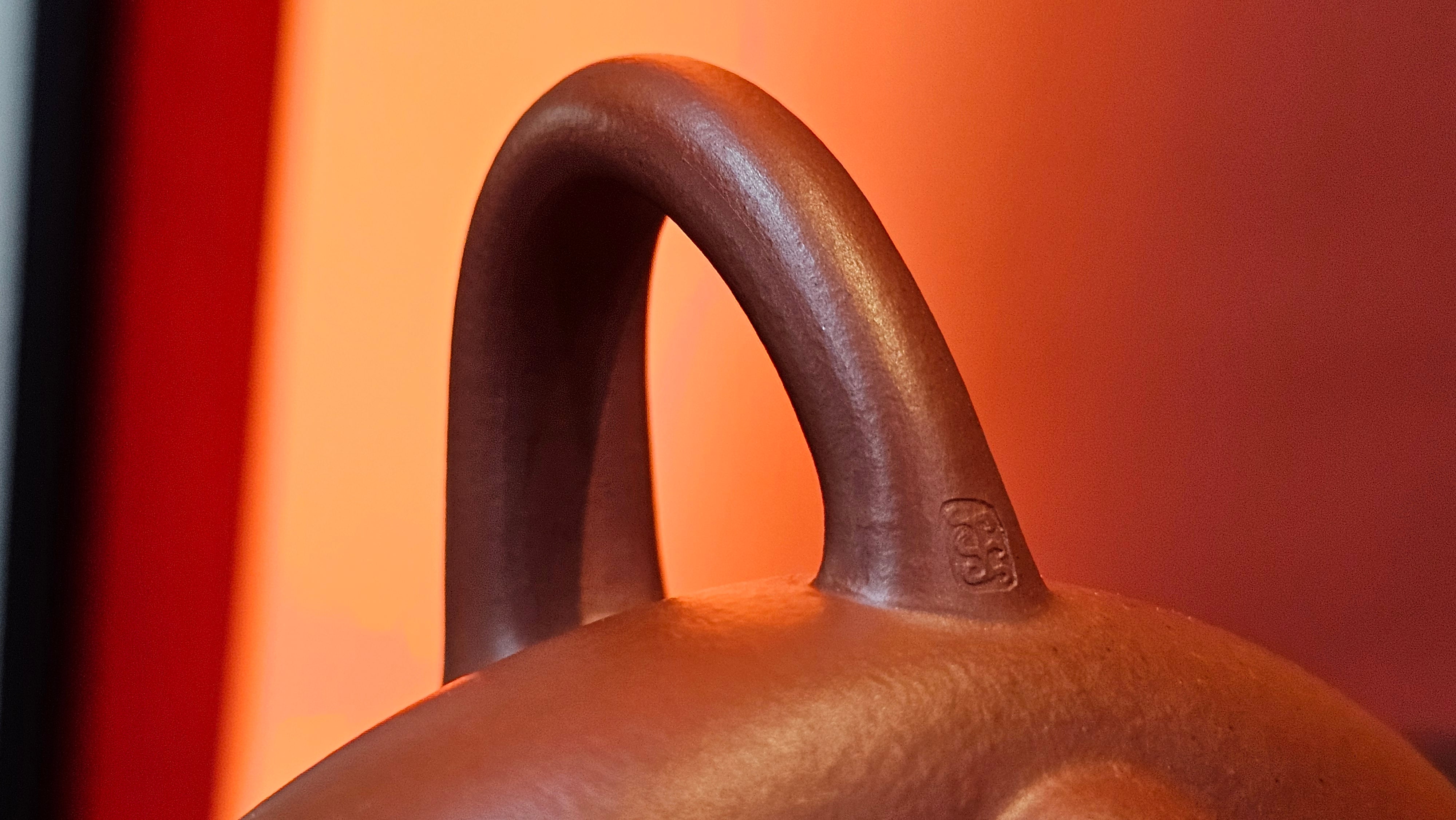 Jing Zhou Shi Piao 景舟石瓢, 280.7ml, Xiao Mei Yao Zhu Ni 小煤窑朱泥, by Craftsman Wang Xing 王兴, Engraving by Craftsman Yi De Shu 一德书 ~ !Congratulations to Mr J.R., 1306hrs 20th July 2025, Portland, OR!