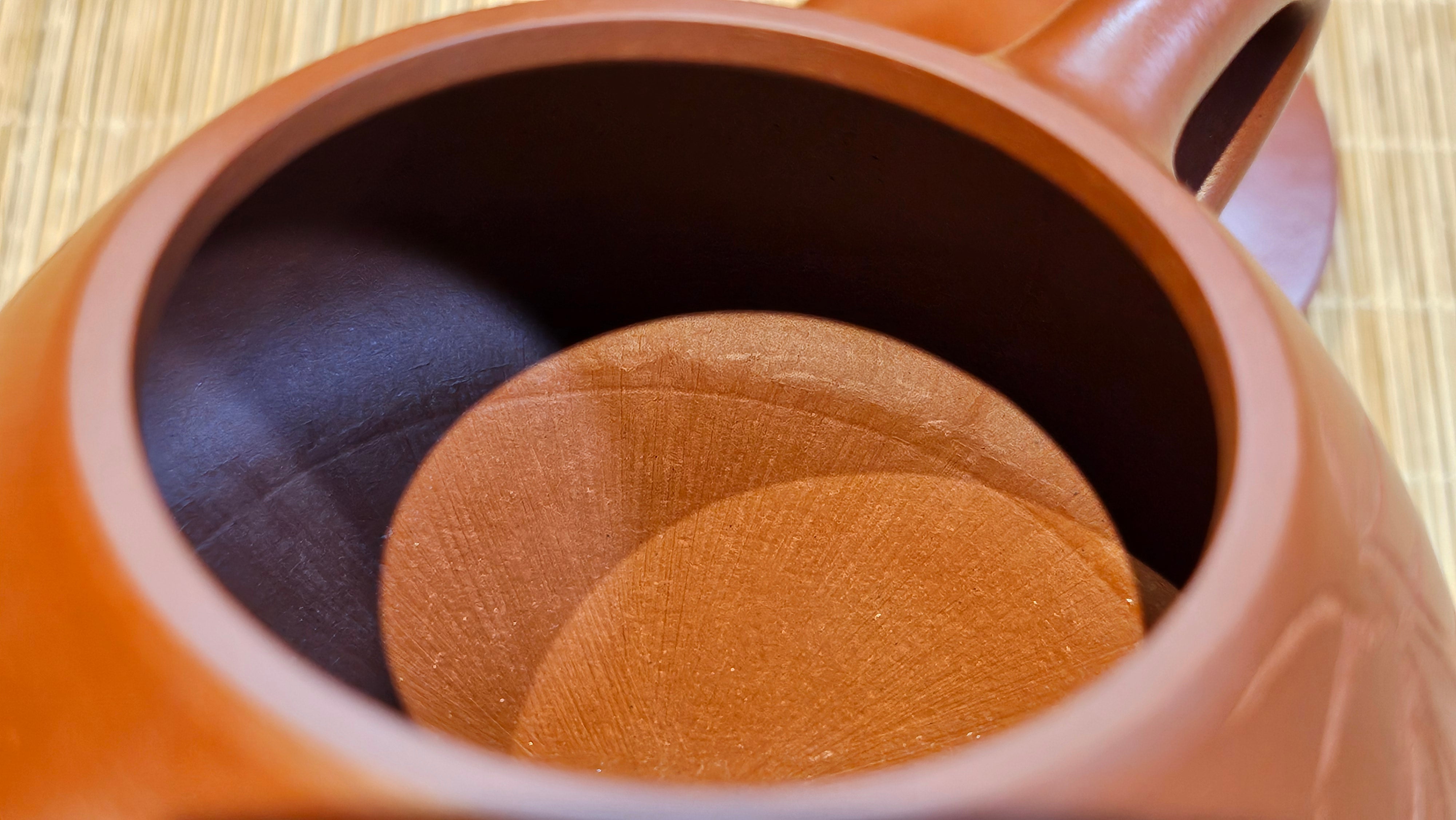 Jing Zhou Shi Piao 景舟石瓢, 280.7ml, Xiao Mei Yao Zhu Ni 小煤窑朱泥, by Craftsman Wang Xing 王兴, Engraving by Craftsman Yi De Shu 一德书 ~ !Congratulations to Mr J.R., 1306hrs 20th July 2025, Portland, OR!