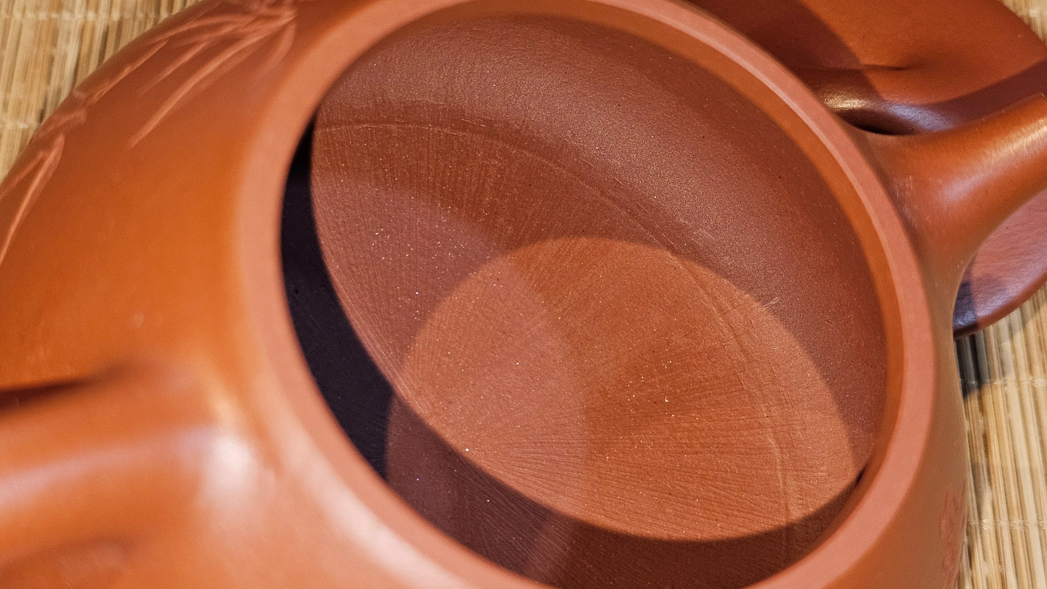 Jing Zhou Shi Piao 景舟石瓢, 280.7ml, Xiao Mei Yao Zhu Ni 小煤窑朱泥, by Craftsman Wang Xing 王兴, Engraving by Craftsman Yi De Shu 一德书 ~ !Congratulations to Mr J.R., 1306hrs 20th July 2025, Portland, OR!