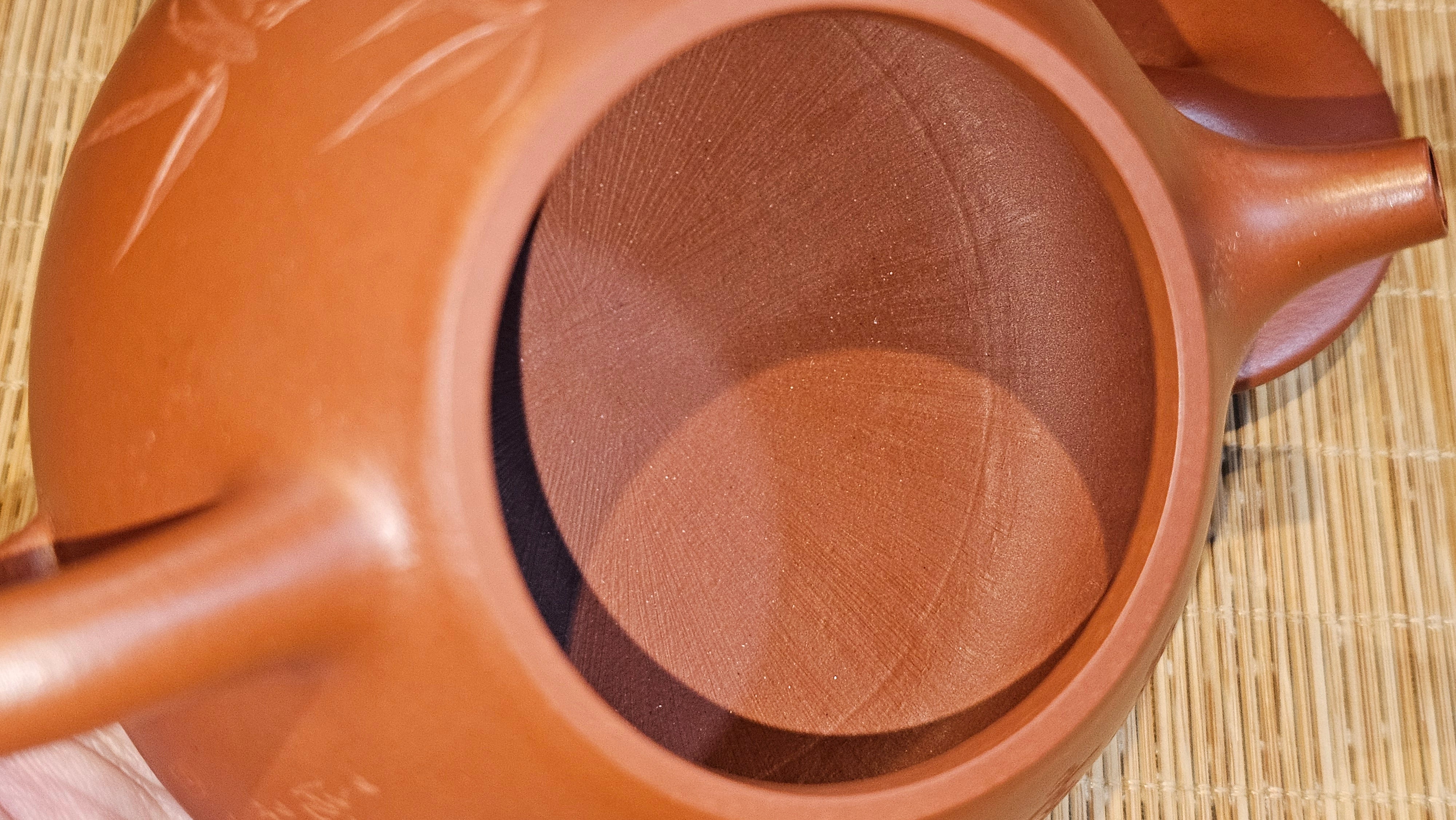 Jing Zhou Shi Piao 景舟石瓢, 280.7ml, Xiao Mei Yao Zhu Ni 小煤窑朱泥, by Craftsman Wang Xing 王兴, Engraving by Craftsman Yi De Shu 一德书 ~ !Congratulations to Mr J.R., 1306hrs 20th July 2025, Portland, OR!