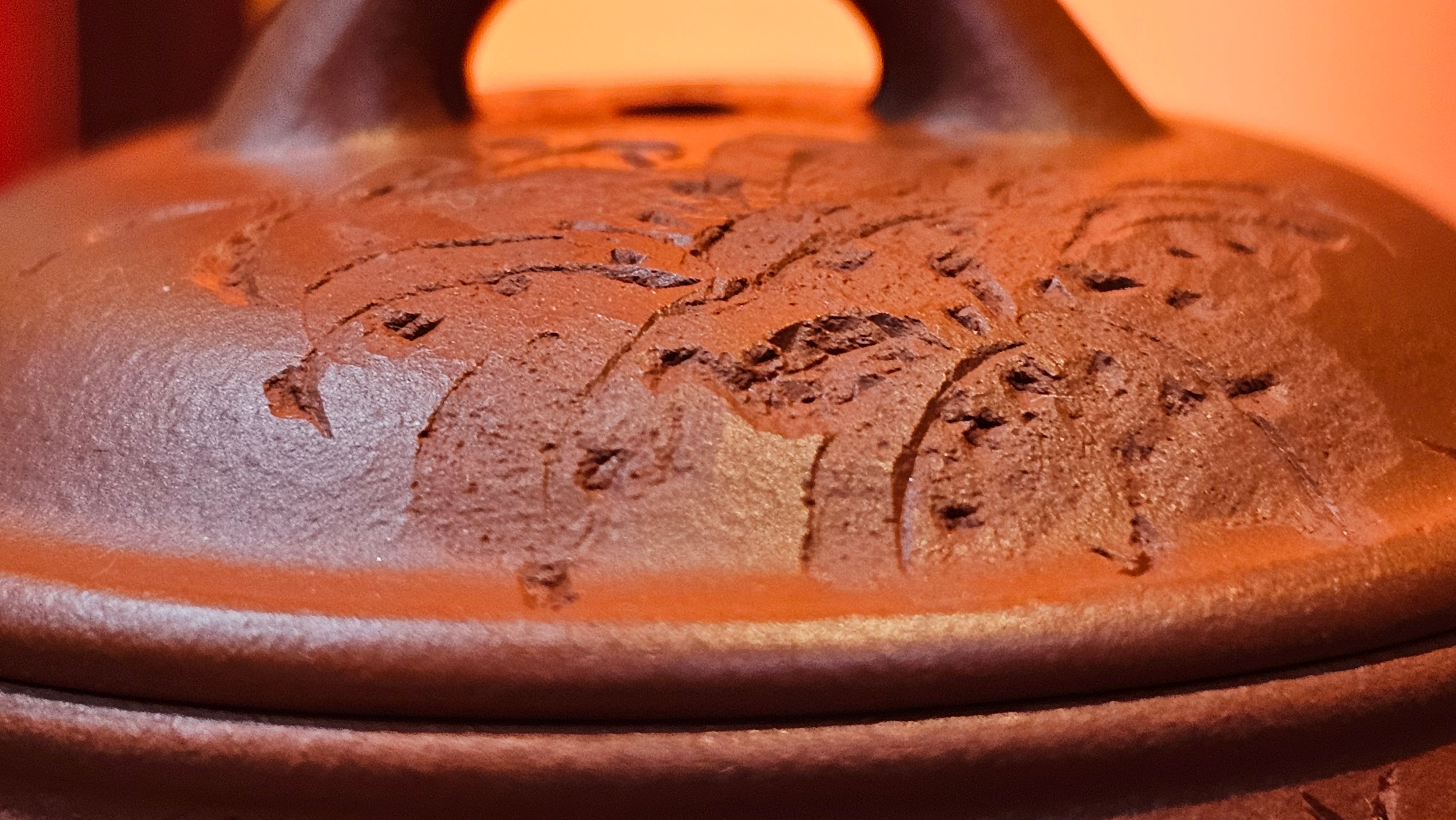 Meng Chen San Zu《孟臣三足》, 186.6ml, Xiao Hong Ni 小红泥, by our Craftsman Zhang Huan 张欢, Engraving by Craftsman Pe'eng Pe'eng 芃芃 ~ Congratulations!to Ms C.W., 1158hrs 20th July 2025, Sunnyvale, CA.