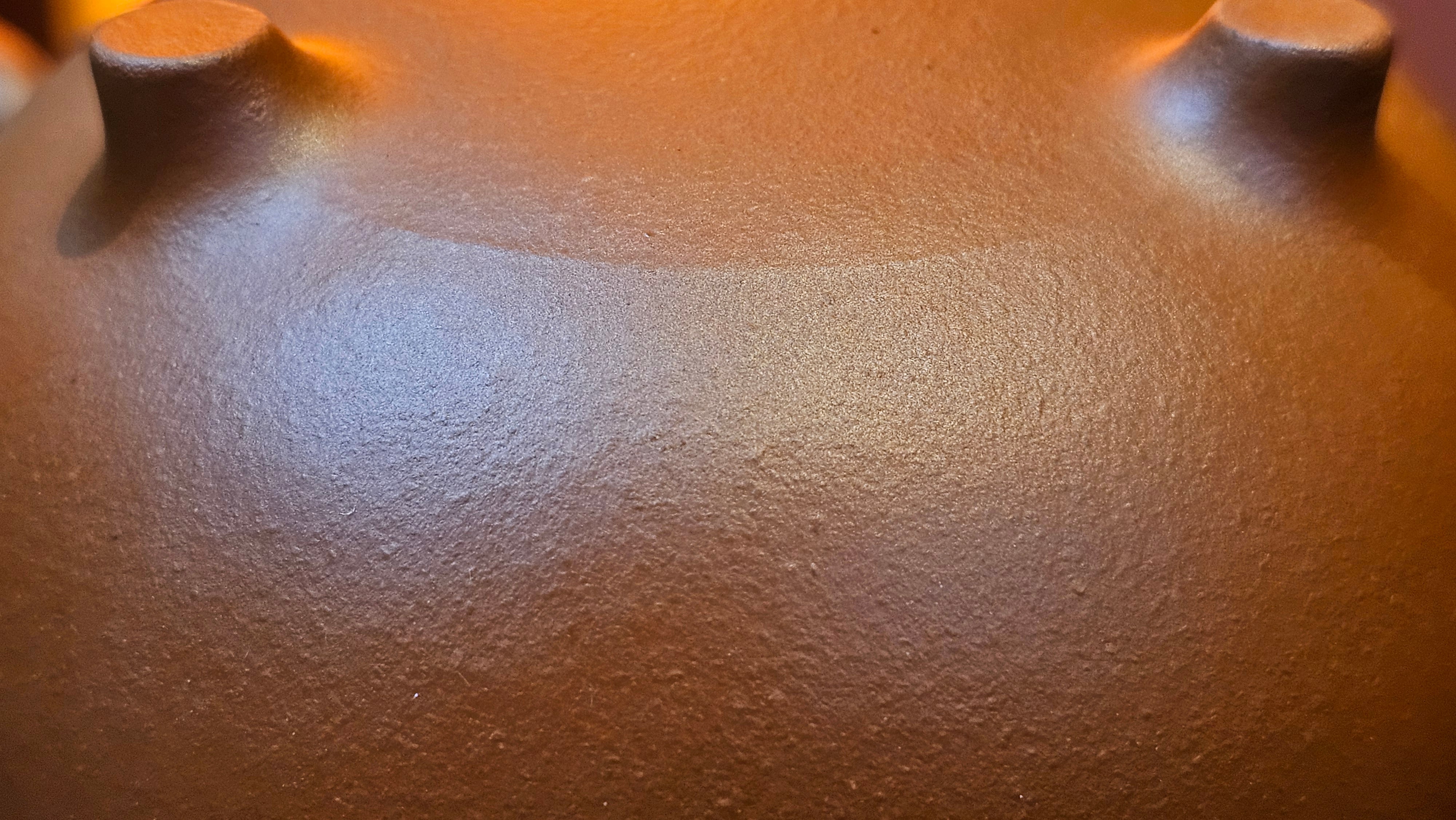 Meng Chen San Zu《孟臣三足》, 186.6ml, Xiao Hong Ni 小红泥, by our Craftsman Zhang Huan 张欢, Engraving by Craftsman Pe'eng Pe'eng 芃芃 ~ Congratulations!to Ms C.W., 1158hrs 20th July 2025, Sunnyvale, CA.