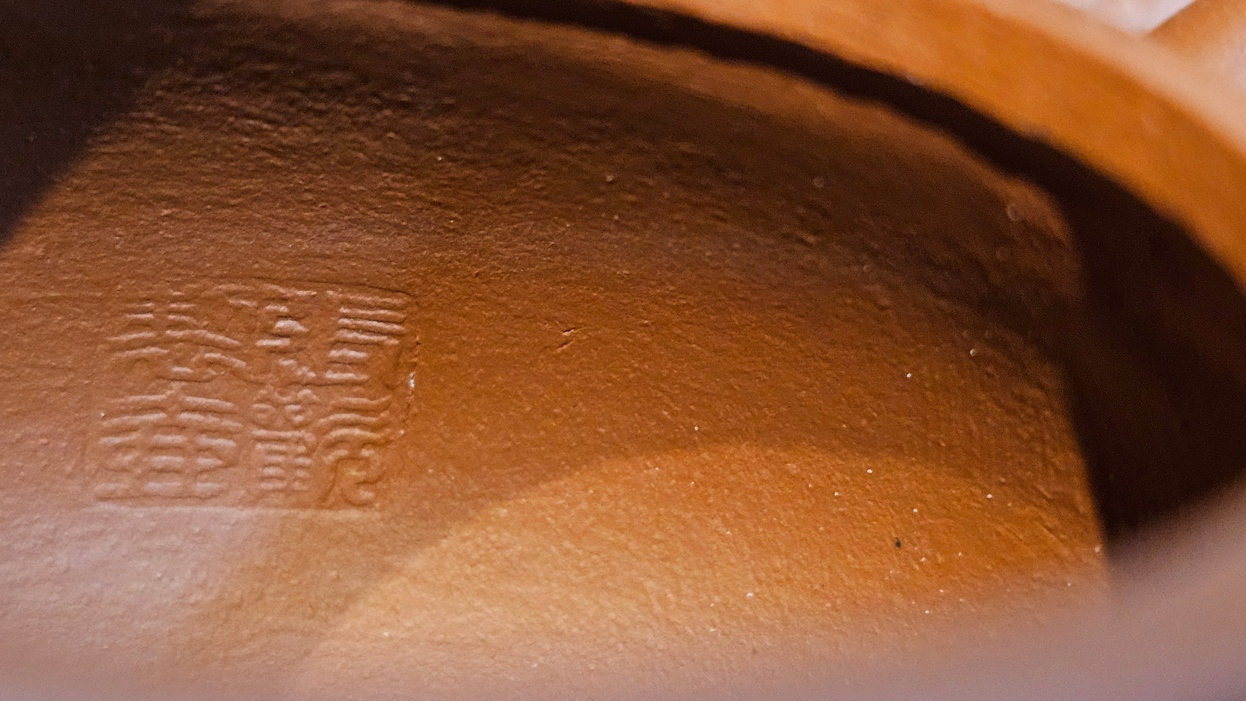 Meng Chen San Zu《孟臣三足》, 186.6ml, Xiao Hong Ni 小红泥, by our Craftsman Zhang Huan 张欢, Engraving by Craftsman Pe'eng Pe'eng 芃芃 ~ Congratulations!to Ms C.W., 1158hrs 20th July 2025, Sunnyvale, CA.