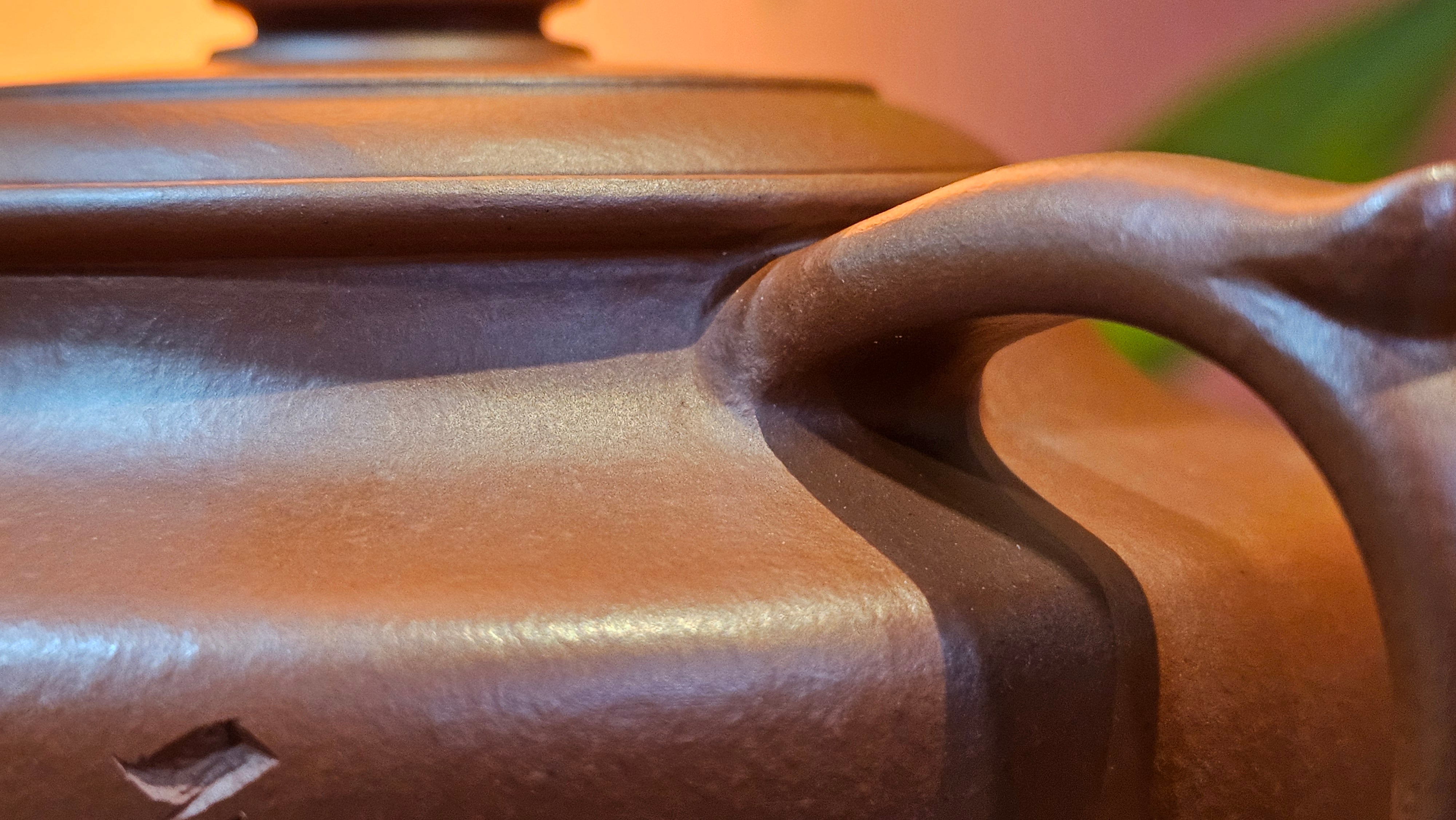 Hua Ting 华庭, 206.8ml (complex, large: 14cm long, 10cm wide), Xiao Mei Yao Zhu Ni 小煤窑朱泥,  by Craftsman Chen Yue Fei 陈跃飞, Engraving by Craftsman Yi De Shu 一德书 ~ Congratulations to Mr A.R.!, 1714hrs 21st July 2025, Talent!OR.