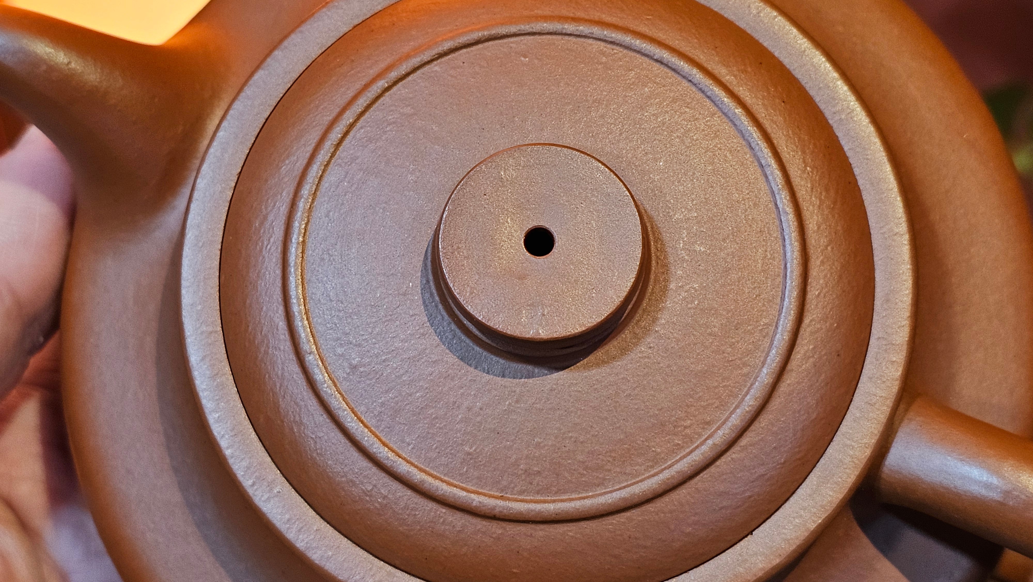 Hua Ting 华庭, 206.8ml (complex, large: 14cm long, 10cm wide), Xiao Mei Yao Zhu Ni 小煤窑朱泥,  by Craftsman Chen Yue Fei 陈跃飞, Engraving by Craftsman Yi De Shu 一德书 ~ Congratulations to Mr A.R.!, 1714hrs 21st July 2025, Talent!OR.