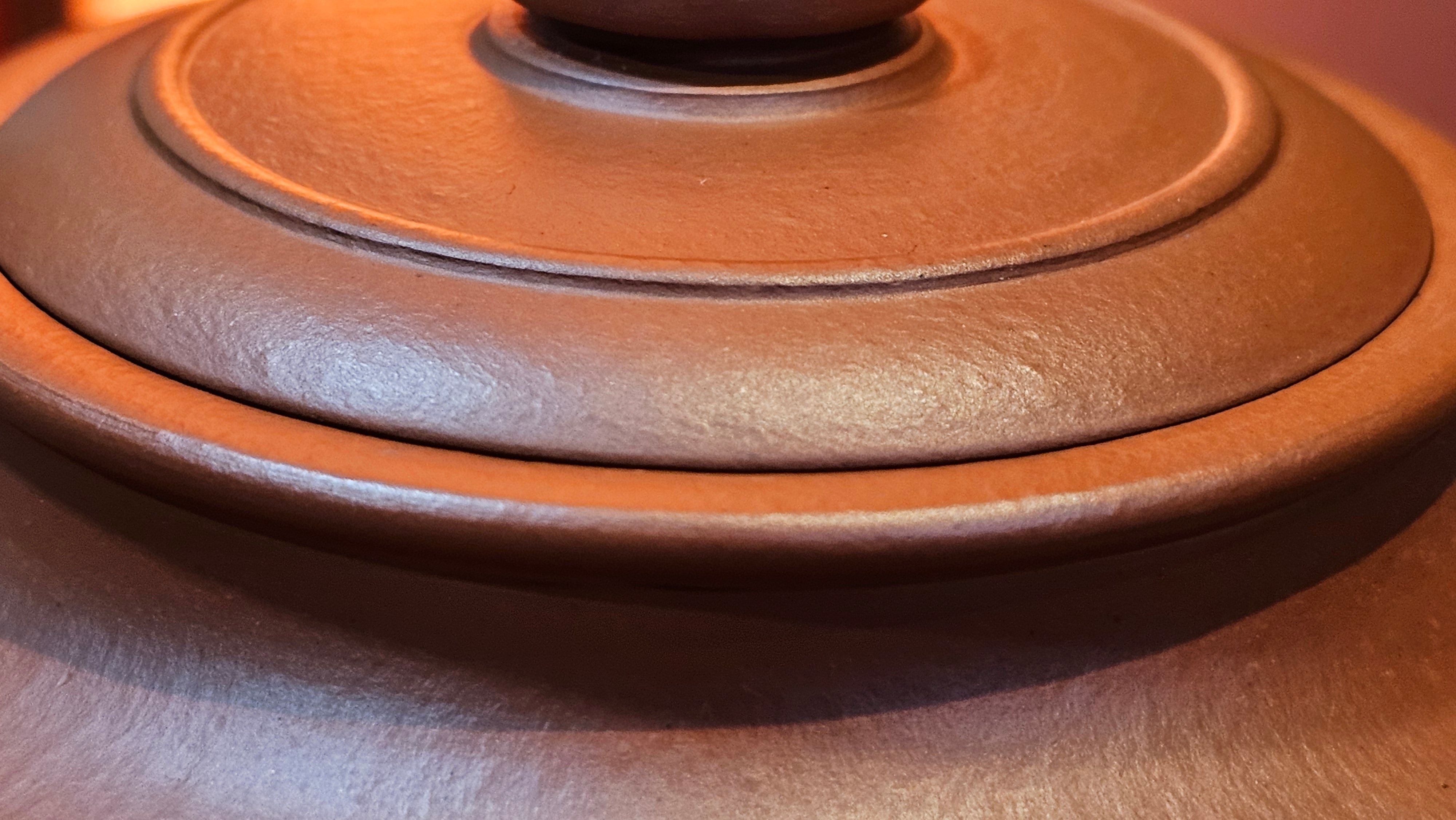 Hua Ting 华庭, 206.8ml (complex, large: 14cm long, 10cm wide), Xiao Mei Yao Zhu Ni 小煤窑朱泥,  by Craftsman Chen Yue Fei 陈跃飞, Engraving by Craftsman Yi De Shu 一德书 ~ Congratulations to Mr A.R.!, 1714hrs 21st July 2025, Talent!OR.