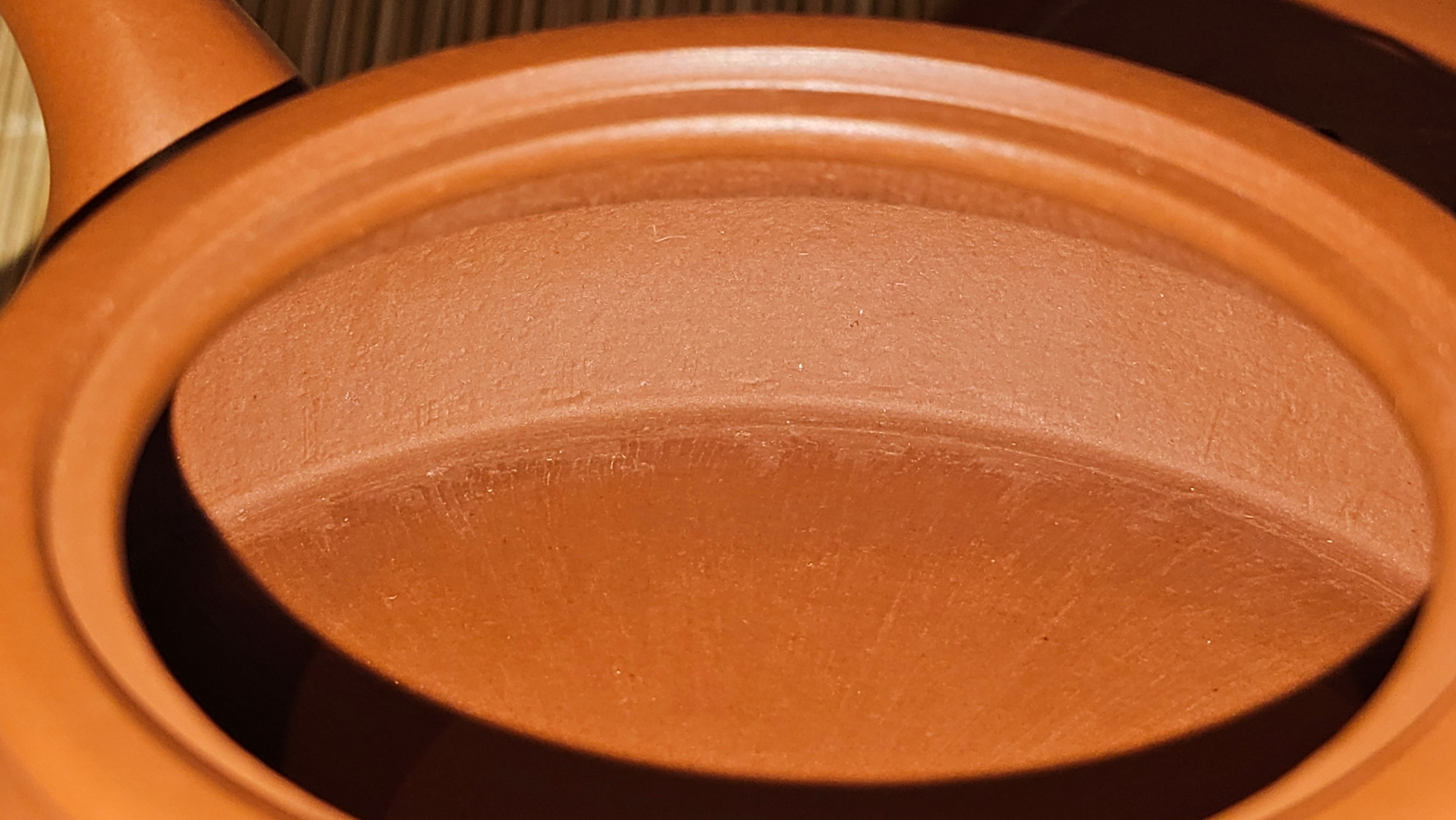 Hua Ting 华庭, 206.8ml (complex, large: 14cm long, 10cm wide), Xiao Mei Yao Zhu Ni 小煤窑朱泥,  by Craftsman Chen Yue Fei 陈跃飞, Engraving by Craftsman Yi De Shu 一德书 ~ Congratulations to Mr A.R.!, 1714hrs 21st July 2025, Talent!OR.