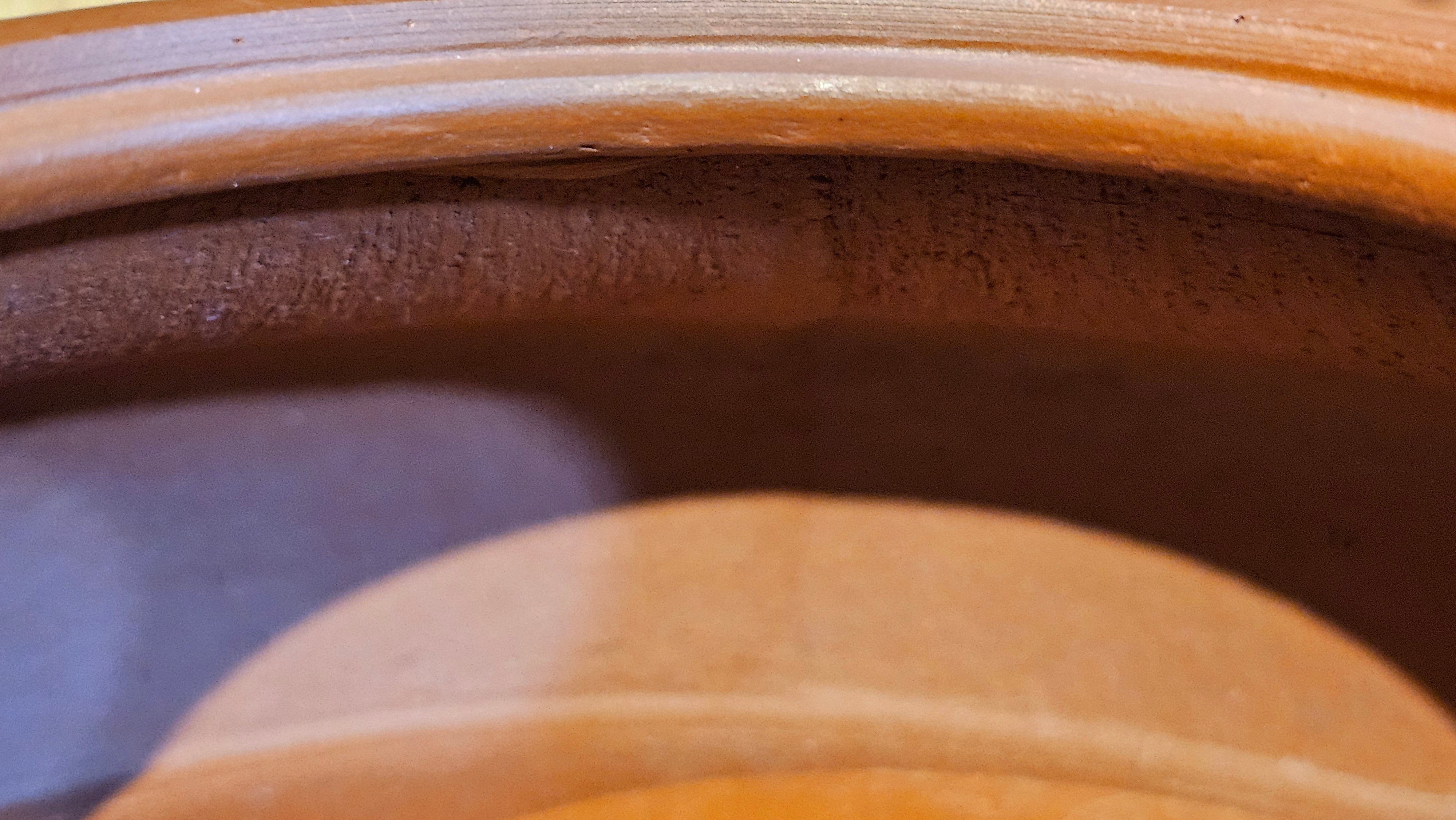 Hua Ting 华庭, 206.8ml (complex, large: 14cm long, 10cm wide), Xiao Mei Yao Zhu Ni 小煤窑朱泥,  by Craftsman Chen Yue Fei 陈跃飞, Engraving by Craftsman Yi De Shu 一德书 ~ Congratulations to Mr A.R.!, 1714hrs 21st July 2025, Talent!OR.