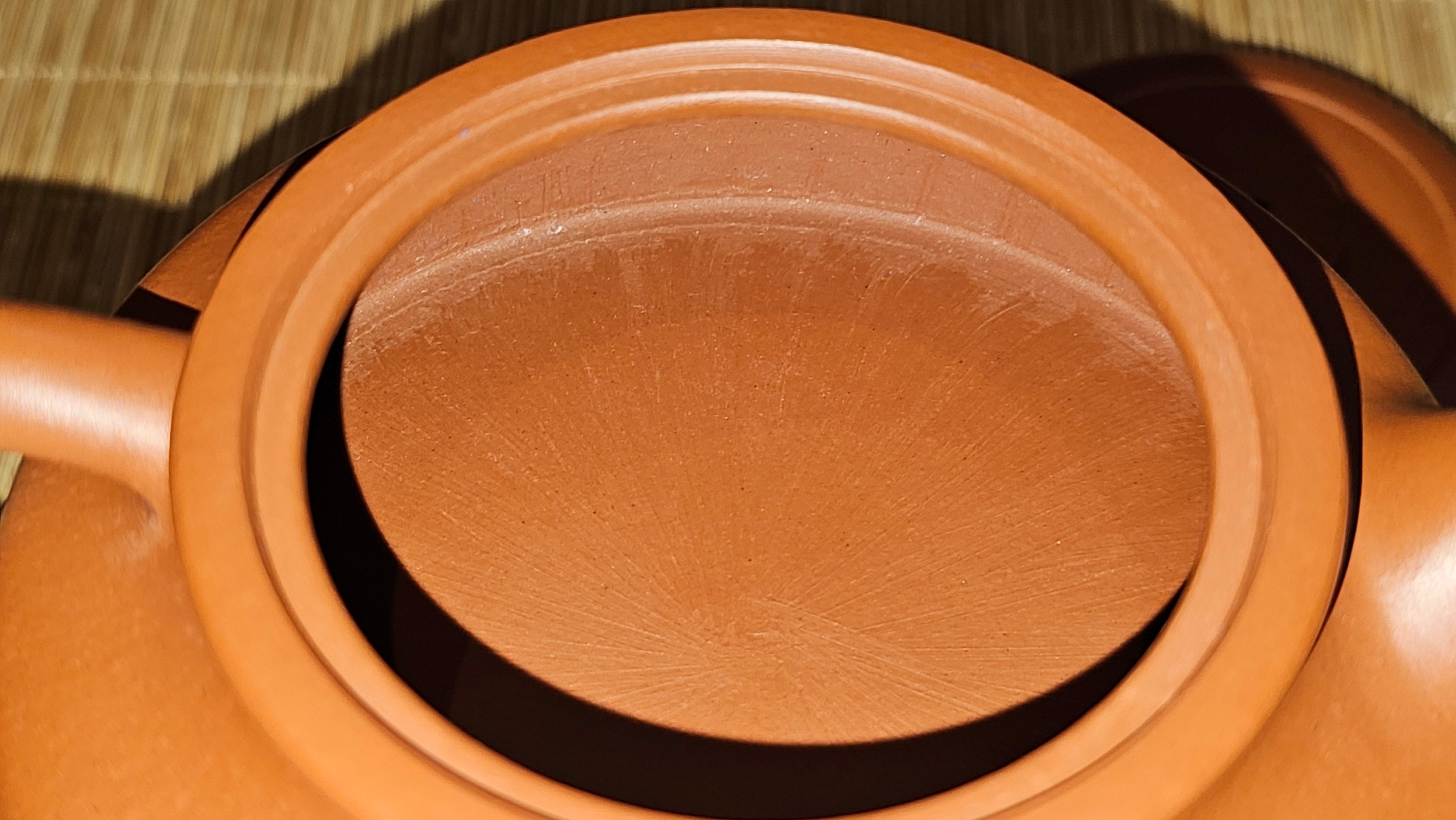 Hua Ting 华庭, 206.8ml (complex, large: 14cm long, 10cm wide), Xiao Mei Yao Zhu Ni 小煤窑朱泥,  by Craftsman Chen Yue Fei 陈跃飞, Engraving by Craftsman Yi De Shu 一德书 ~ Congratulations to Mr A.R.!, 1714hrs 21st July 2025, Talent!OR.