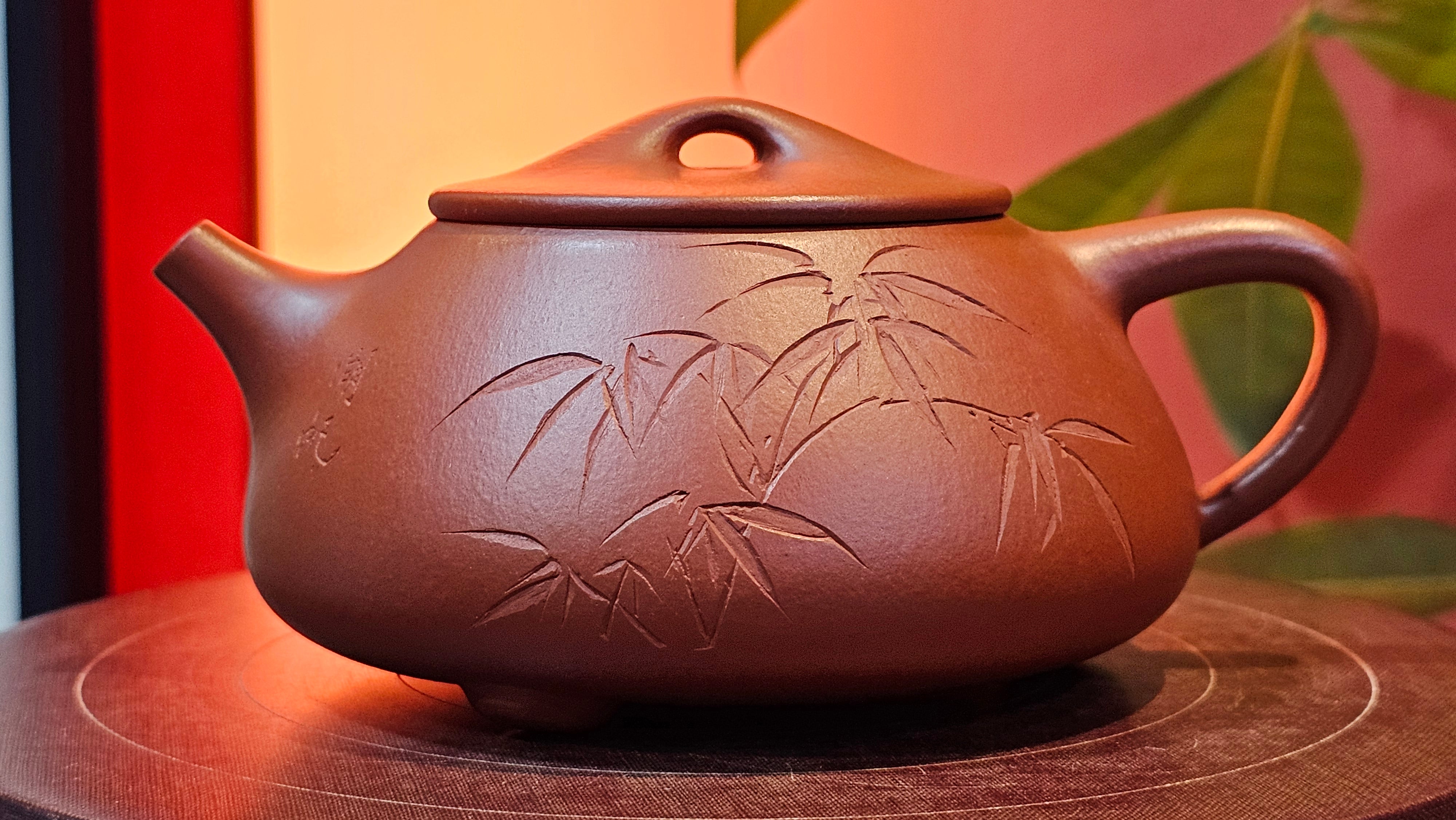 Jing Zhou Shi Piao 景舟石瓢, 281.9ml, Xiao Mei Yao Zhu Ni 小煤窑朱泥, by Craftsman Wang Xing 王兴, Engraving by Craftsman Yi De Shu 一德书 ~ Congratulations!to Mr T.N.! 1647hrs 3rd August 2025, Mississauga!Canada 🇨🇦.