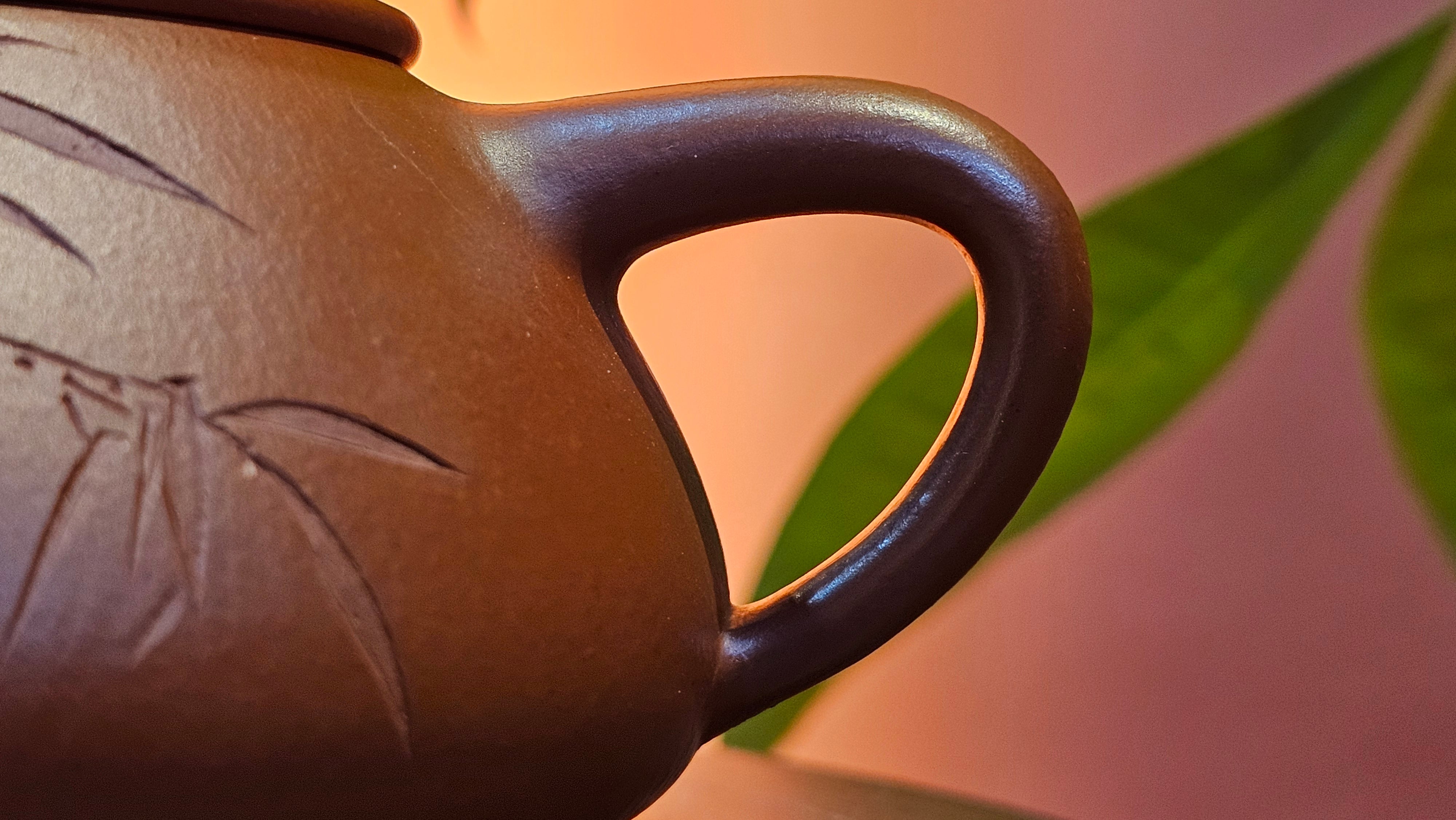 Jing Zhou Shi Piao 景舟石瓢, 281.9ml, Xiao Mei Yao Zhu Ni 小煤窑朱泥, by Craftsman Wang Xing 王兴, Engraving by Craftsman Yi De Shu 一德书 ~ Congratulations!to Mr T.N.! 1647hrs 3rd August 2025, Mississauga!Canada 🇨🇦.