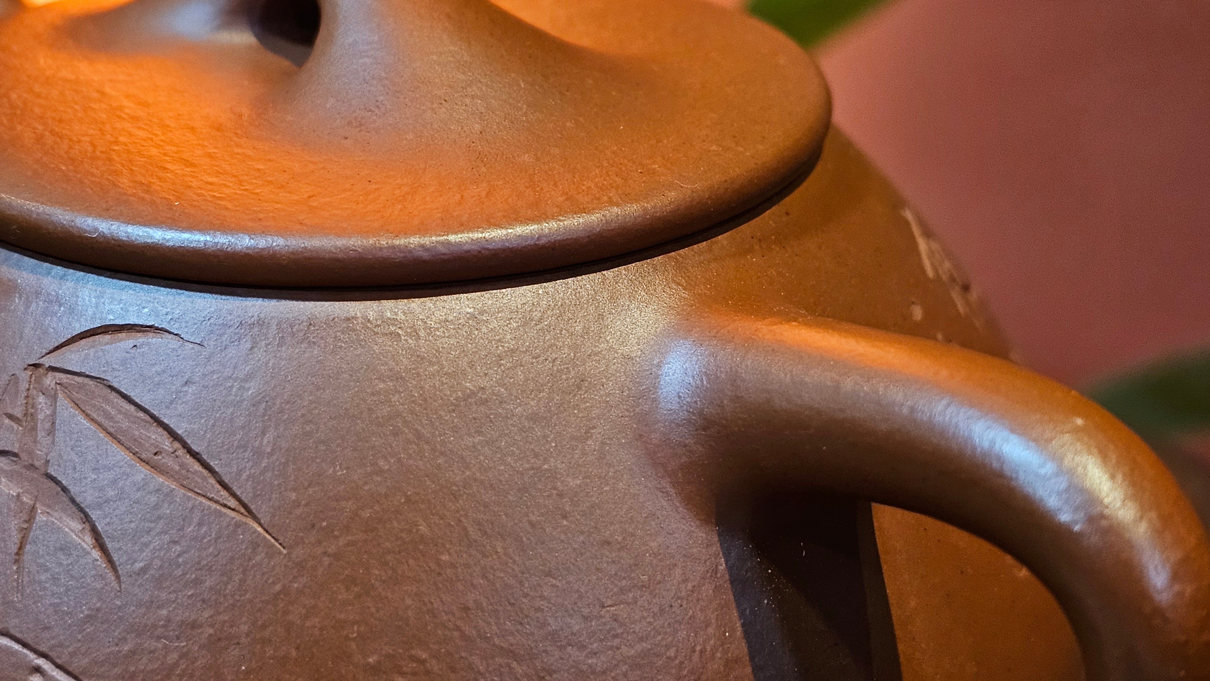 Jing Zhou Shi Piao 景舟石瓢, 281.9ml, Xiao Mei Yao Zhu Ni 小煤窑朱泥, by Craftsman Wang Xing 王兴, Engraving by Craftsman Yi De Shu 一德书 ~ Congratulations!to Mr T.N.! 1647hrs 3rd August 2025, Mississauga!Canada 🇨🇦.