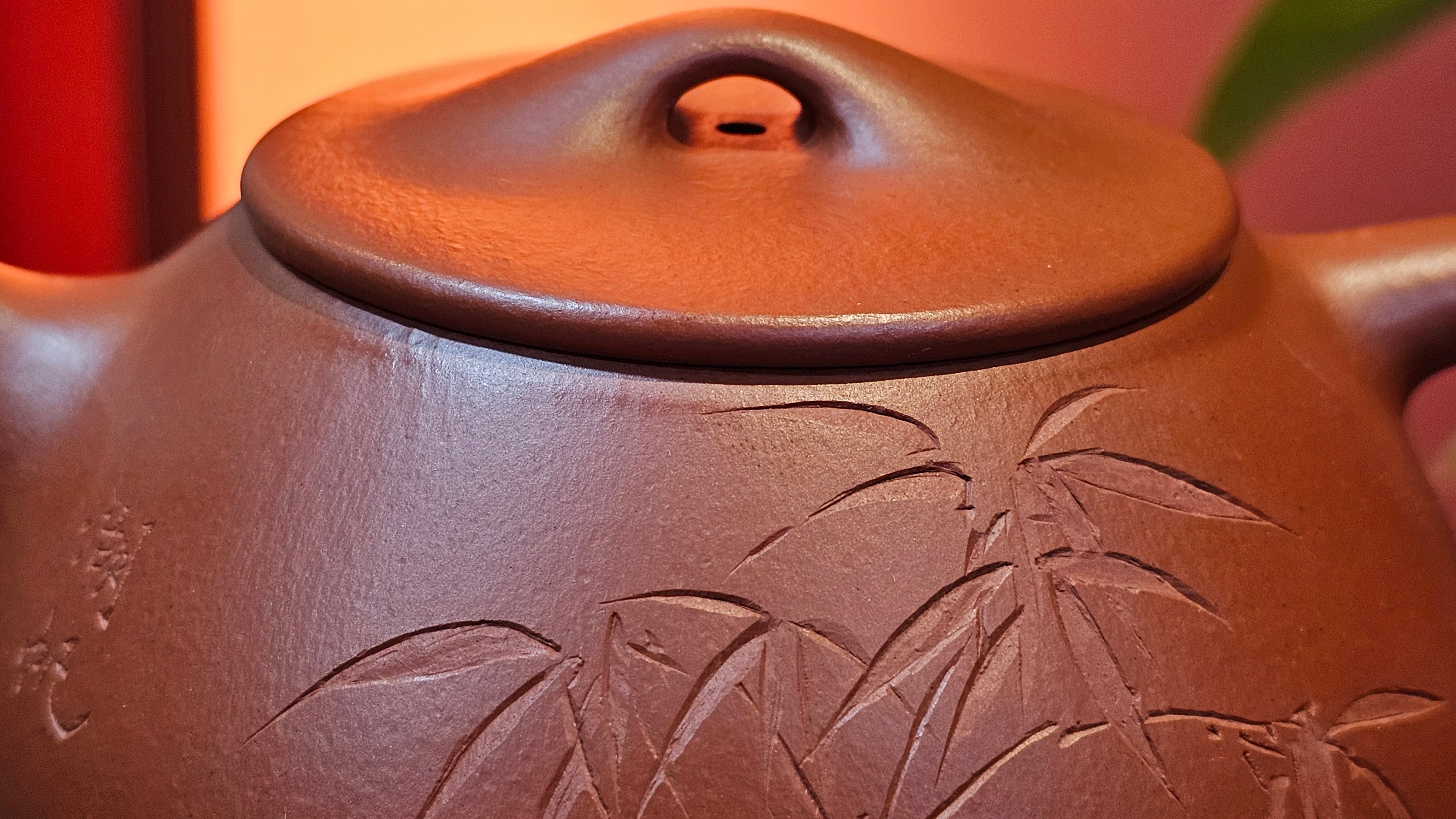 Jing Zhou Shi Piao 景舟石瓢, 281.9ml, Xiao Mei Yao Zhu Ni 小煤窑朱泥, by Craftsman Wang Xing 王兴, Engraving by Craftsman Yi De Shu 一德书 ~ Congratulations!to Mr T.N.! 1647hrs 3rd August 2025, Mississauga!Canada 🇨🇦.