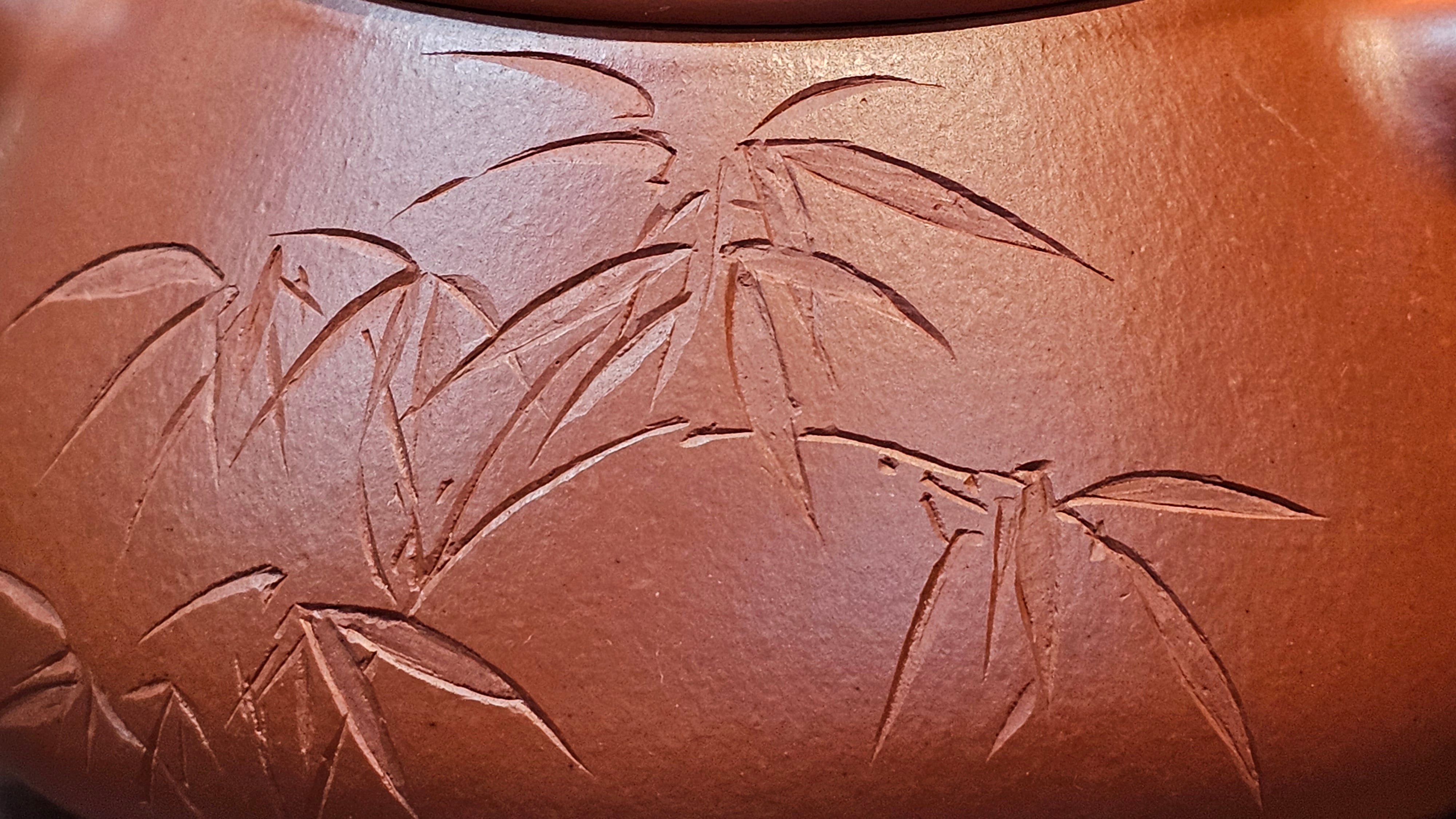 Jing Zhou Shi Piao 景舟石瓢, 281.9ml, Xiao Mei Yao Zhu Ni 小煤窑朱泥, by Craftsman Wang Xing 王兴, Engraving by Craftsman Yi De Shu 一德书 ~ Congratulations!to Mr T.N.! 1647hrs 3rd August 2025, Mississauga!Canada 🇨🇦.