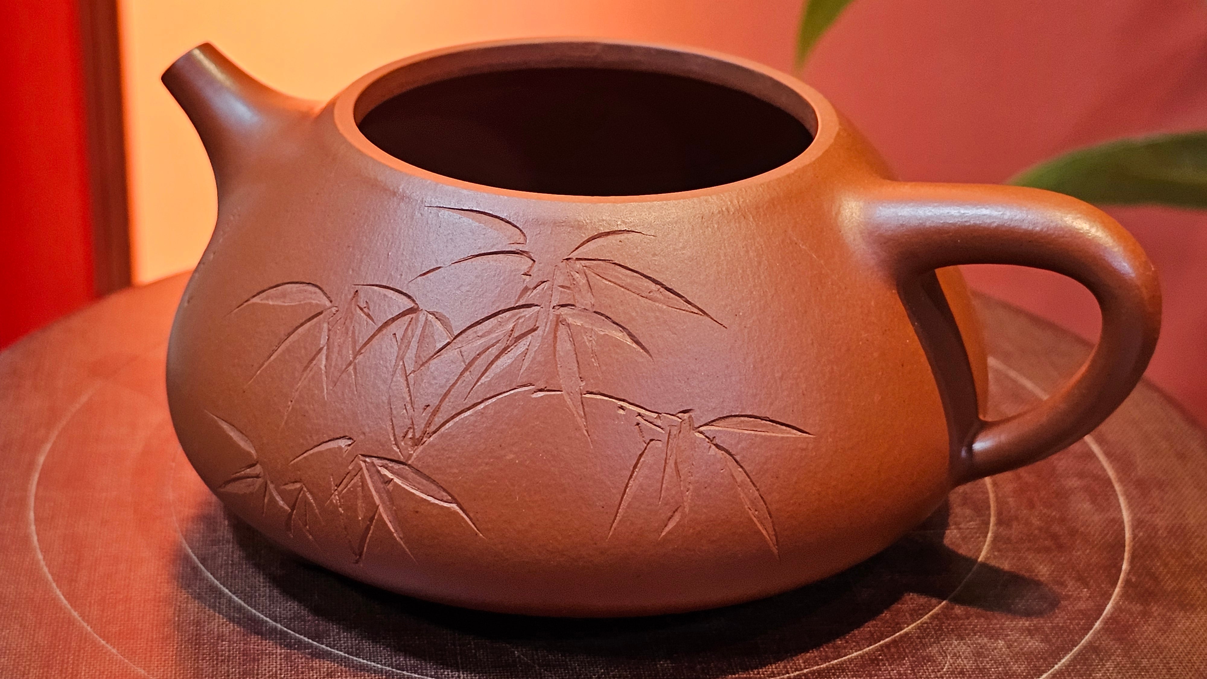 Jing Zhou Shi Piao 景舟石瓢, 281.9ml, Xiao Mei Yao Zhu Ni 小煤窑朱泥, by Craftsman Wang Xing 王兴, Engraving by Craftsman Yi De Shu 一德书 ~ Congratulations!to Mr T.N.! 1647hrs 3rd August 2025, Mississauga!Canada 🇨🇦.