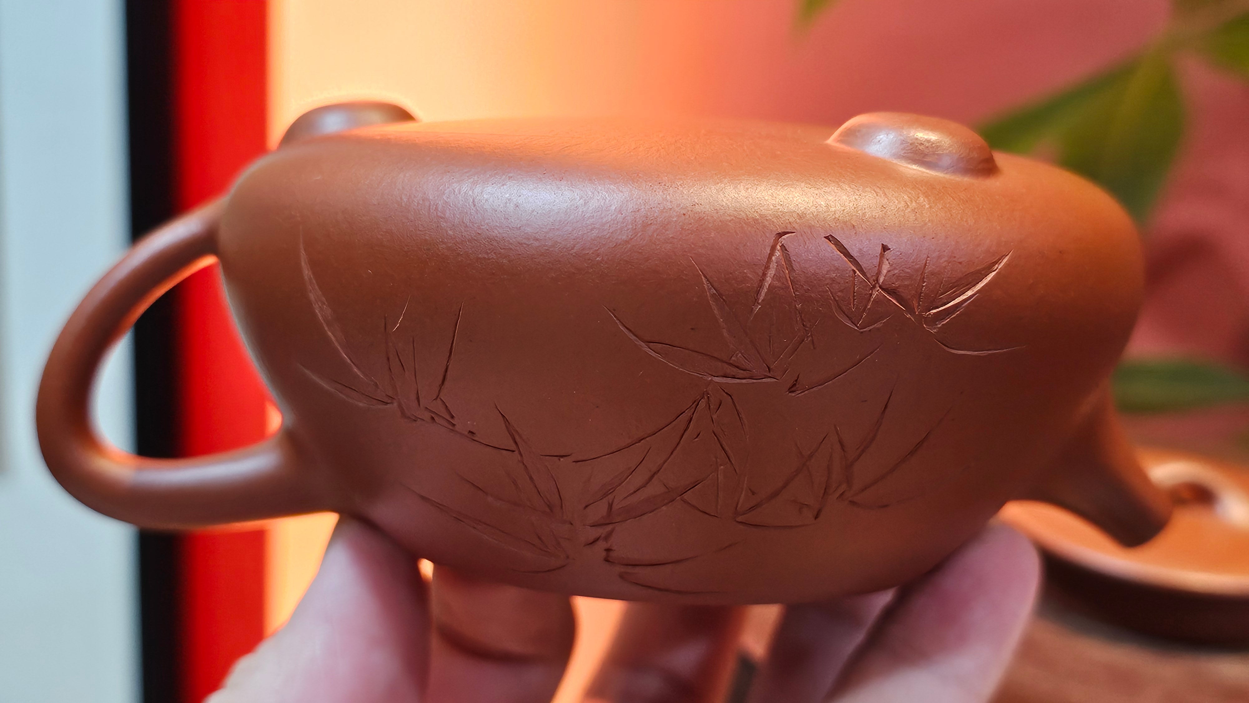 Jing Zhou Shi Piao 景舟石瓢, 281.9ml, Xiao Mei Yao Zhu Ni 小煤窑朱泥, by Craftsman Wang Xing 王兴, Engraving by Craftsman Yi De Shu 一德书 ~ Congratulations!to Mr T.N.! 1647hrs 3rd August 2025, Mississauga!Canada 🇨🇦.