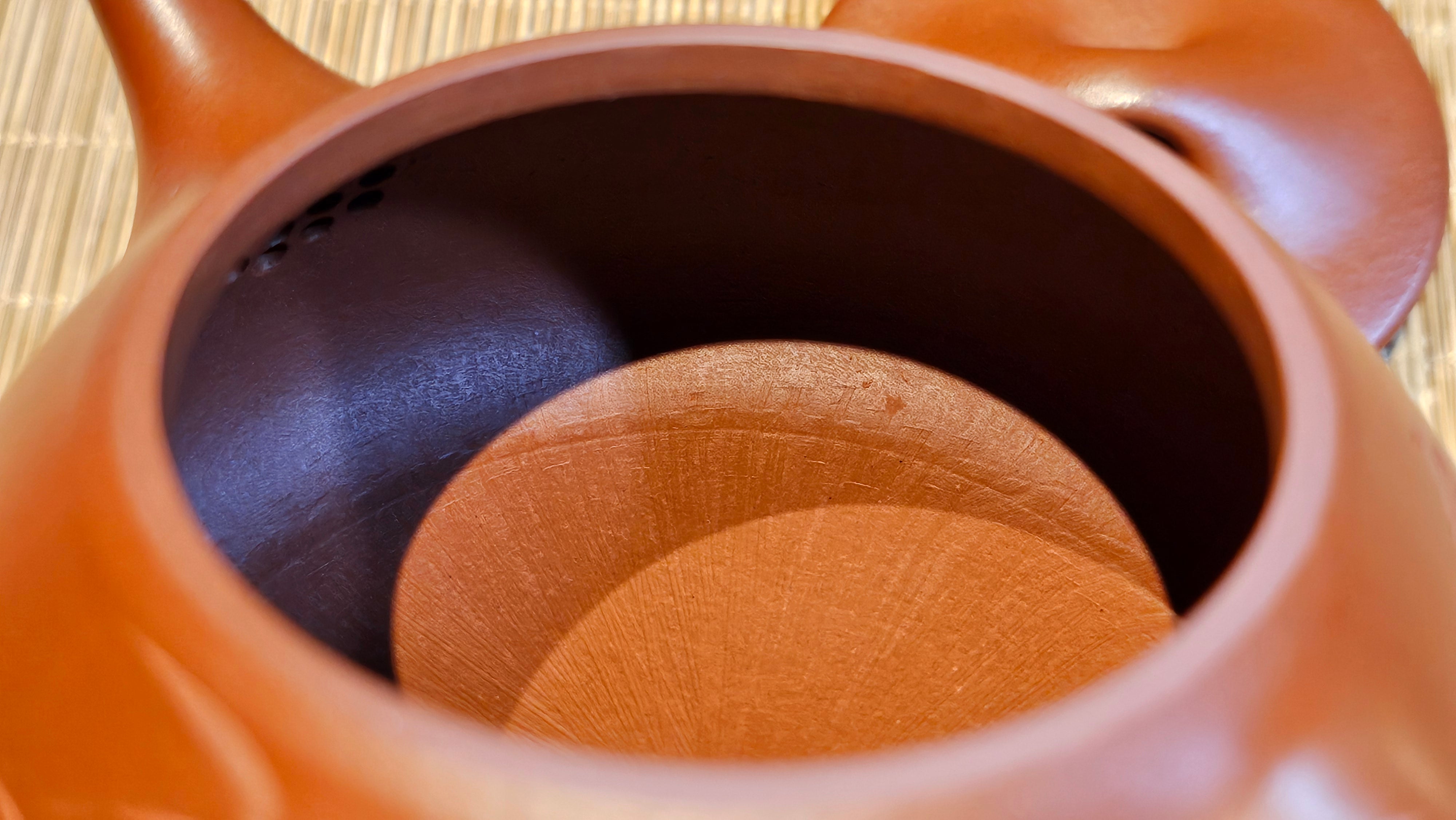 Jing Zhou Shi Piao 景舟石瓢, 281.9ml, Xiao Mei Yao Zhu Ni 小煤窑朱泥, by Craftsman Wang Xing 王兴, Engraving by Craftsman Yi De Shu 一德书 ~ Congratulations!to Mr T.N.! 1647hrs 3rd August 2025, Mississauga!Canada 🇨🇦.