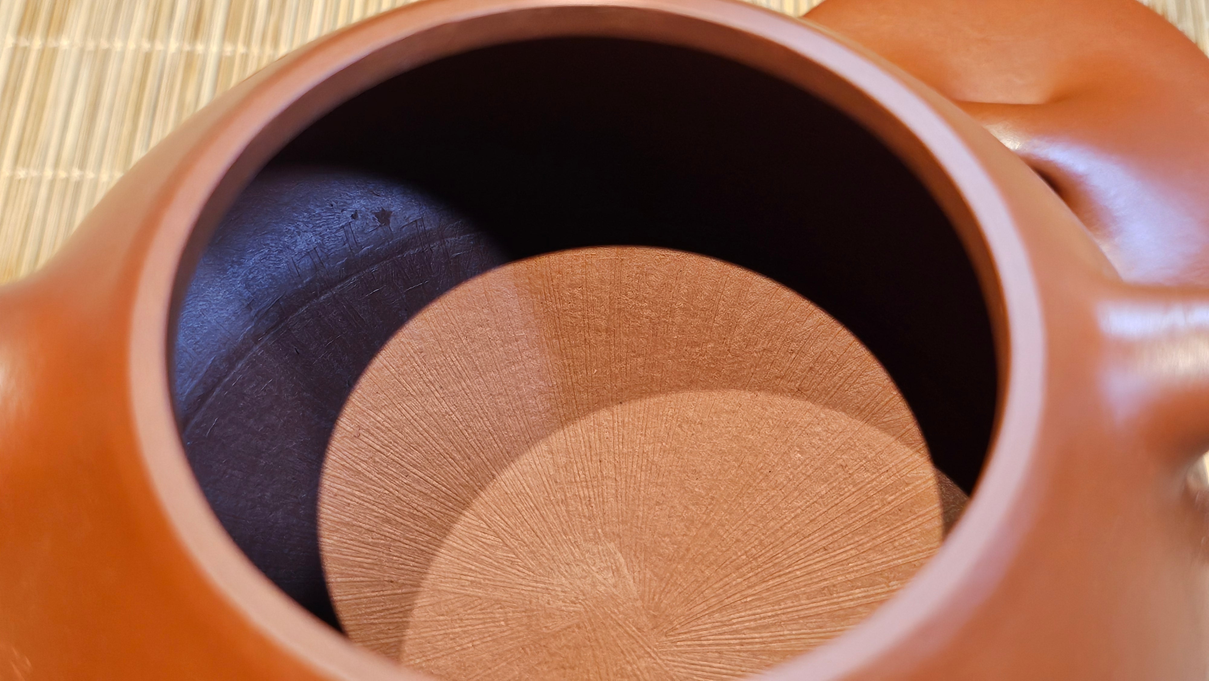 Jing Zhou Shi Piao 景舟石瓢, 281.9ml, Xiao Mei Yao Zhu Ni 小煤窑朱泥, by Craftsman Wang Xing 王兴, Engraving by Craftsman Yi De Shu 一德书 ~ Congratulations!to Mr T.N.! 1647hrs 3rd August 2025, Mississauga!Canada 🇨🇦.