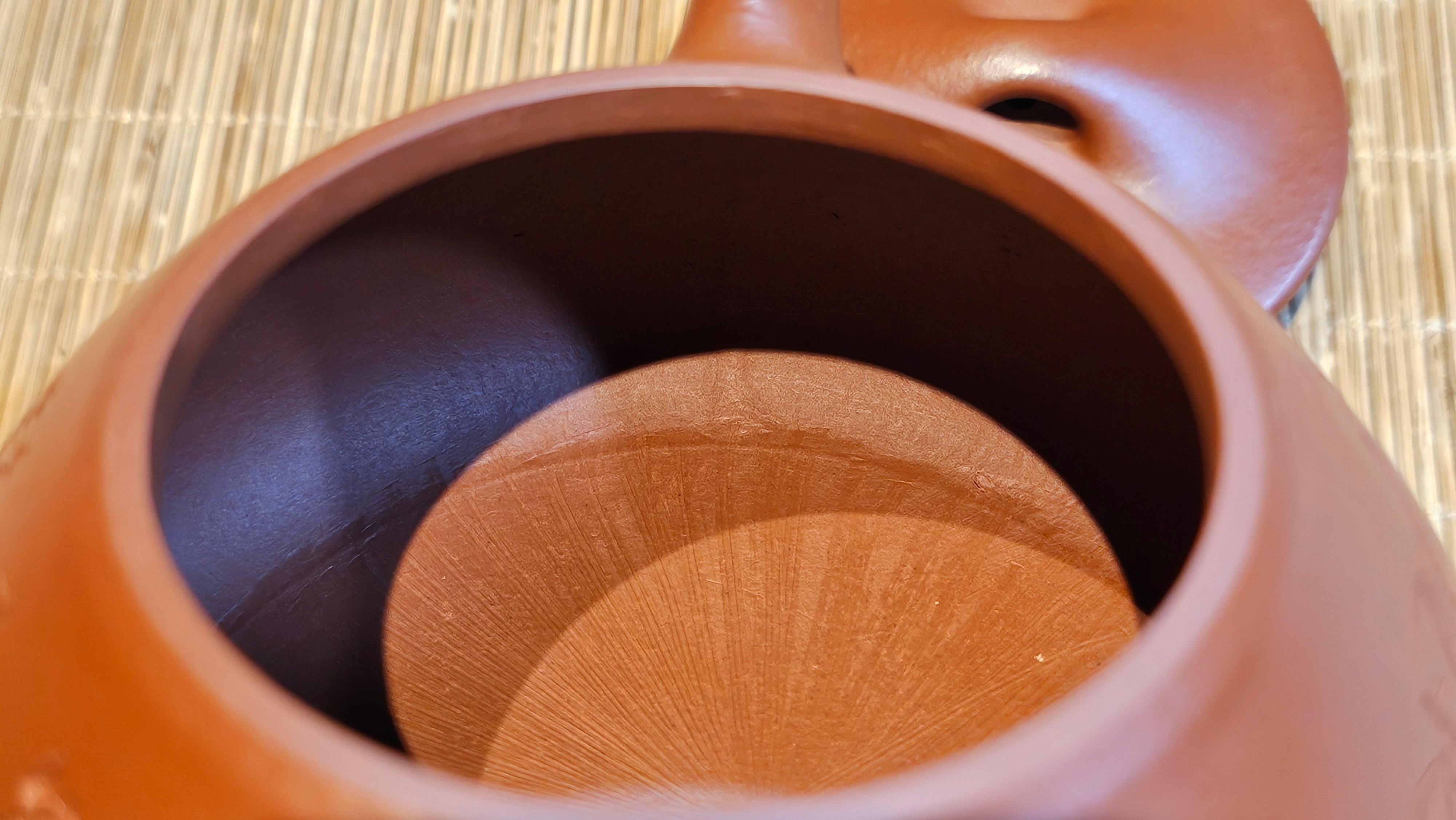 Jing Zhou Shi Piao 景舟石瓢, 281.9ml, Xiao Mei Yao Zhu Ni 小煤窑朱泥, by Craftsman Wang Xing 王兴, Engraving by Craftsman Yi De Shu 一德书 ~ Congratulations!to Mr T.N.! 1647hrs 3rd August 2025, Mississauga!Canada 🇨🇦.