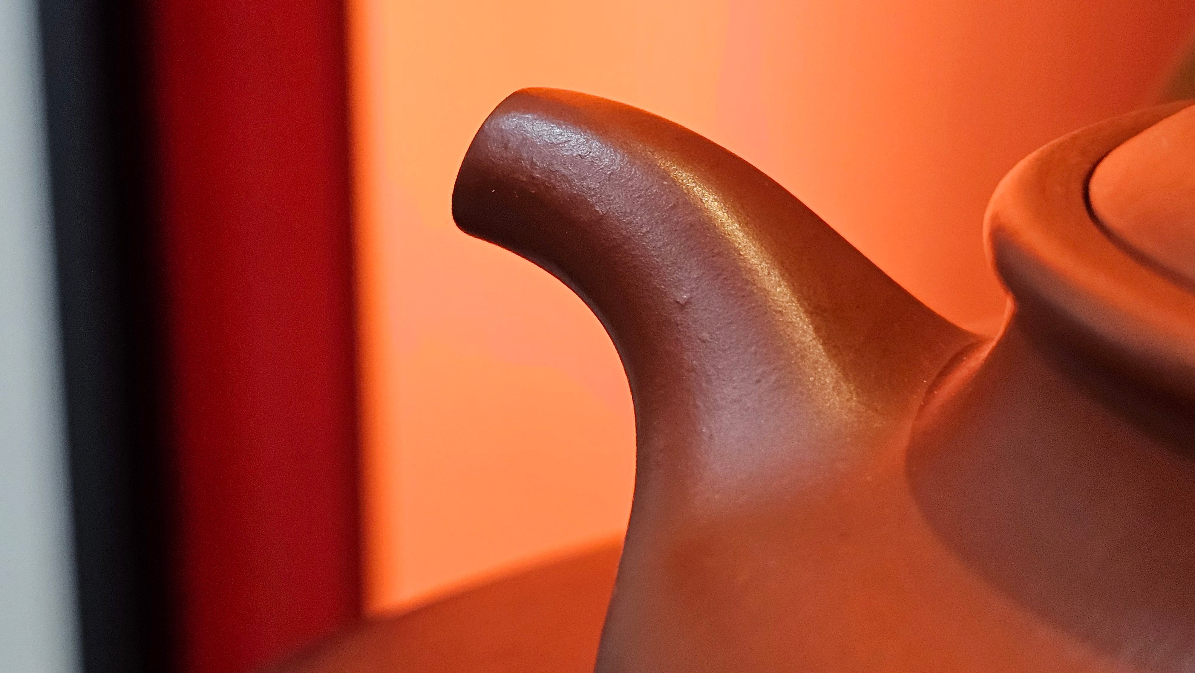 Hua Ting 华庭, 202.3ml (complex, large: 14cm long, 10cm wide), Xiao Mei Yao Zhu Ni 小煤窑朱泥,  by Craftsman Chen Yue Fei 陈跃飞, Engraving by Craftsman Yi De Shu 一德书 ~ Congratulations!to Mr B.H.S! 1627hrs 28th July 2025, Jakarta, Indonesia🇮🇩.