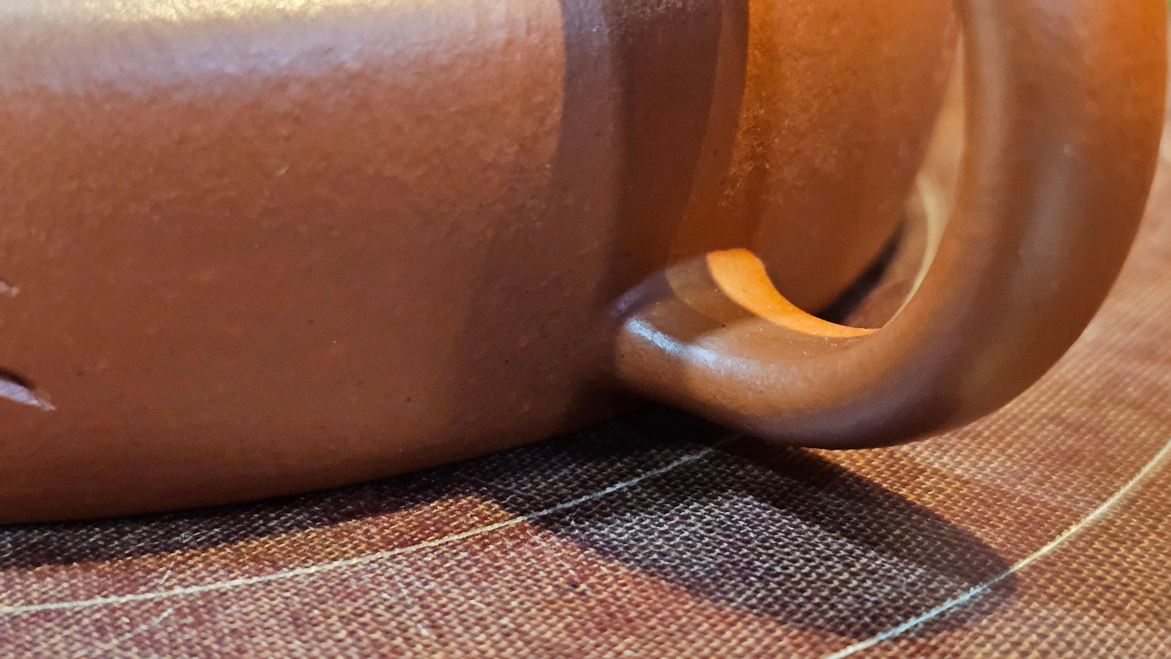 Hua Ting 华庭, 202.3ml (complex, large: 14cm long, 10cm wide), Xiao Mei Yao Zhu Ni 小煤窑朱泥,  by Craftsman Chen Yue Fei 陈跃飞, Engraving by Craftsman Yi De Shu 一德书 ~ Congratulations!to Mr B.H.S! 1627hrs 28th July 2025, Jakarta, Indonesia🇮🇩.